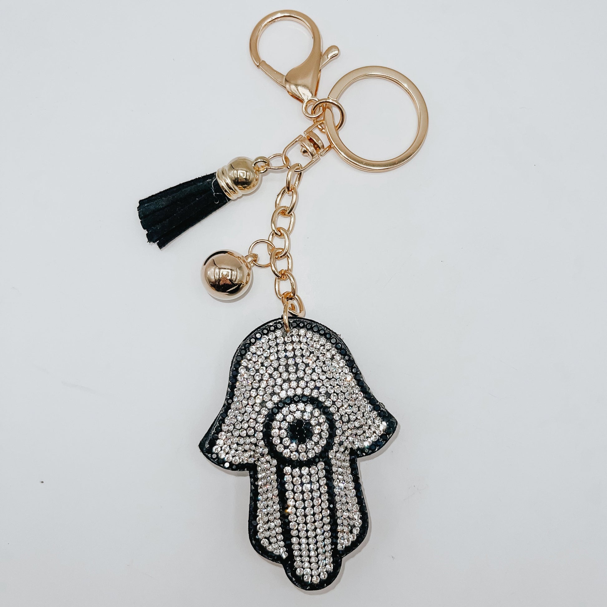 Hamsa Sparkle Keychain