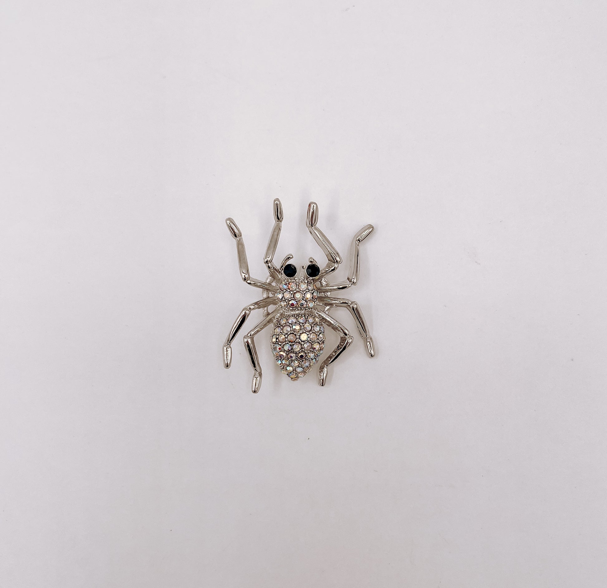 Crystal Spider Pin