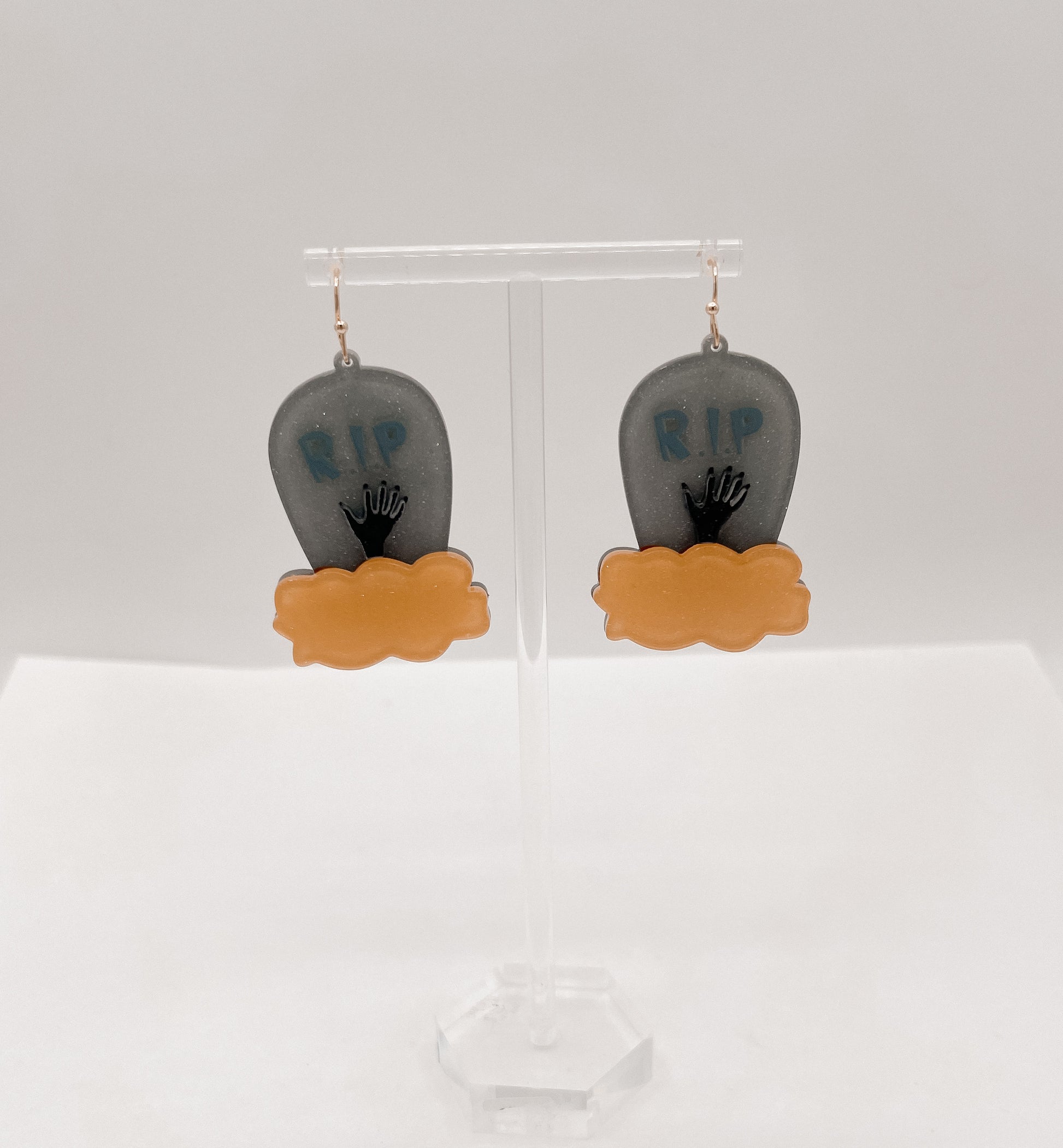 RIP Tombstone Earrings