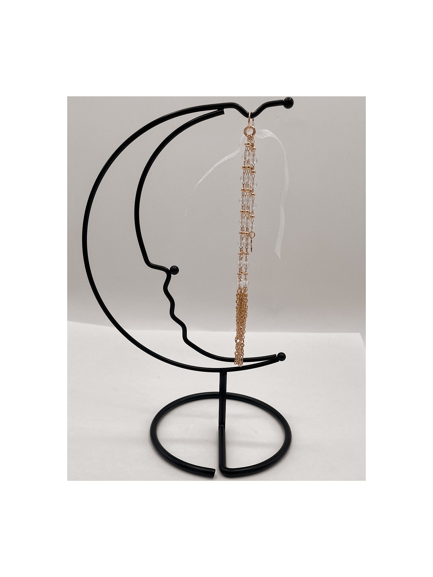 Cresent Moon Crystal Sphere holder without Crystal