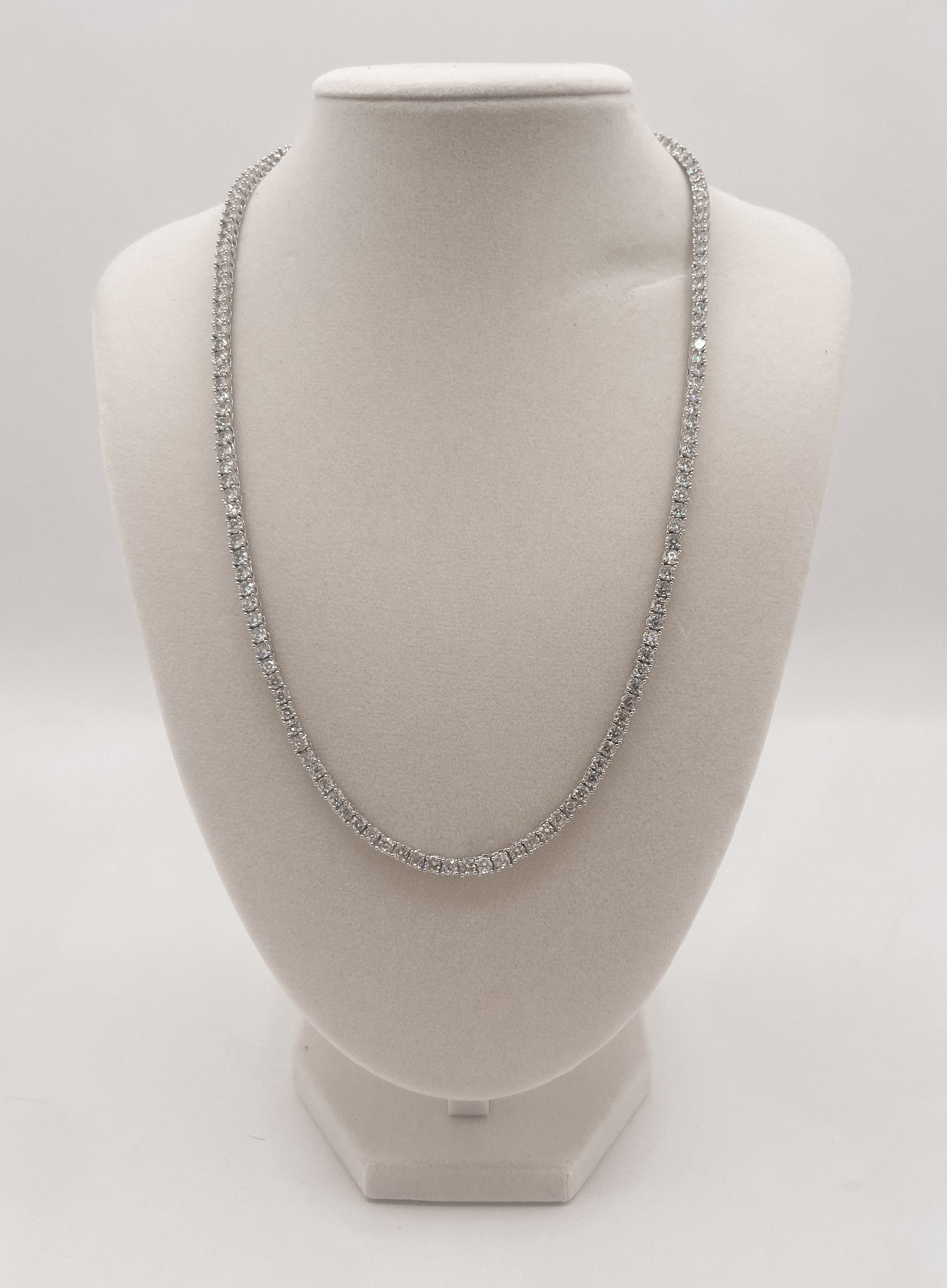 The Enchanted Glow Tennis Necklace-3mm