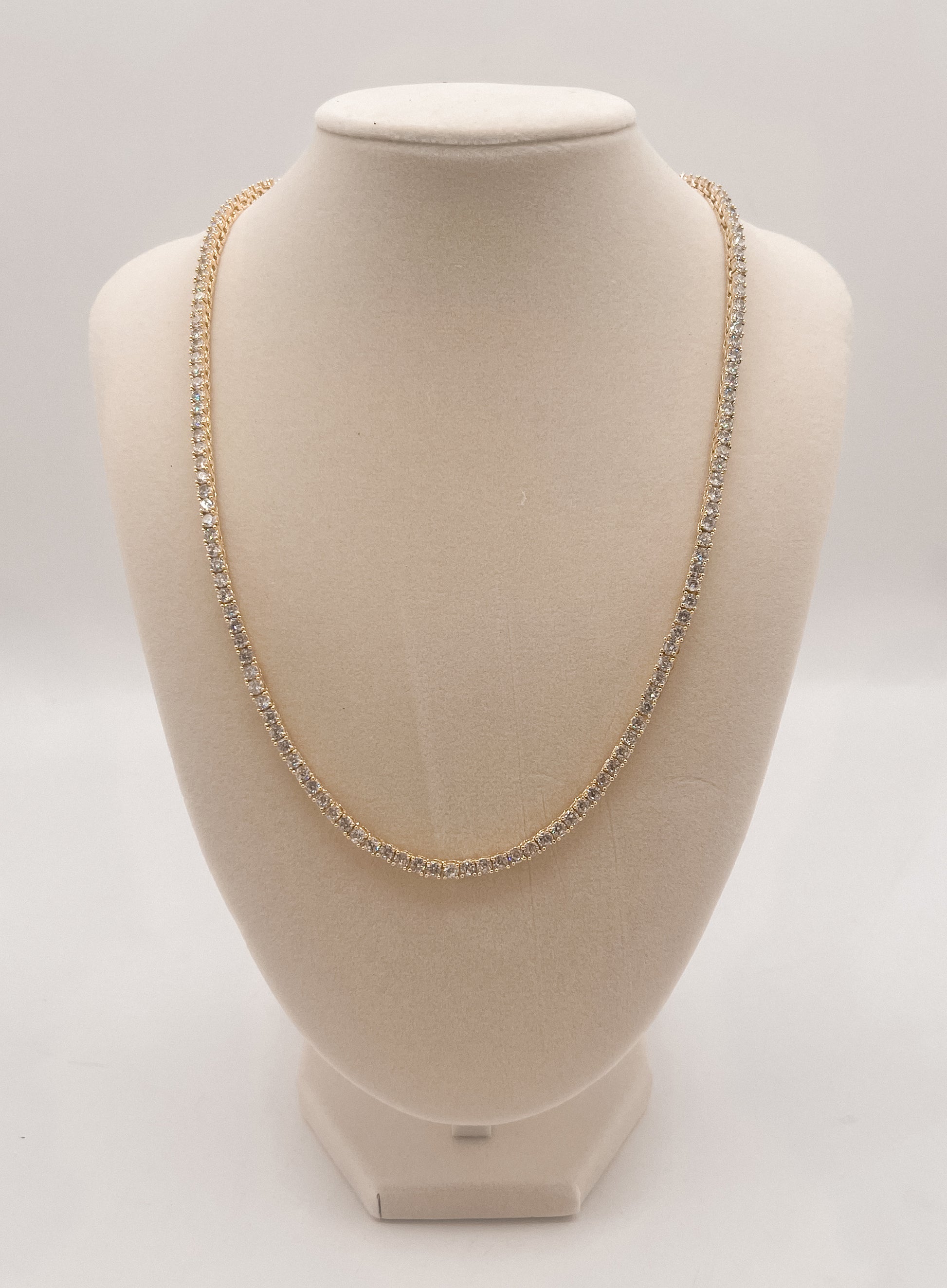 The Enchanted Glow Tennis Necklace-3mm