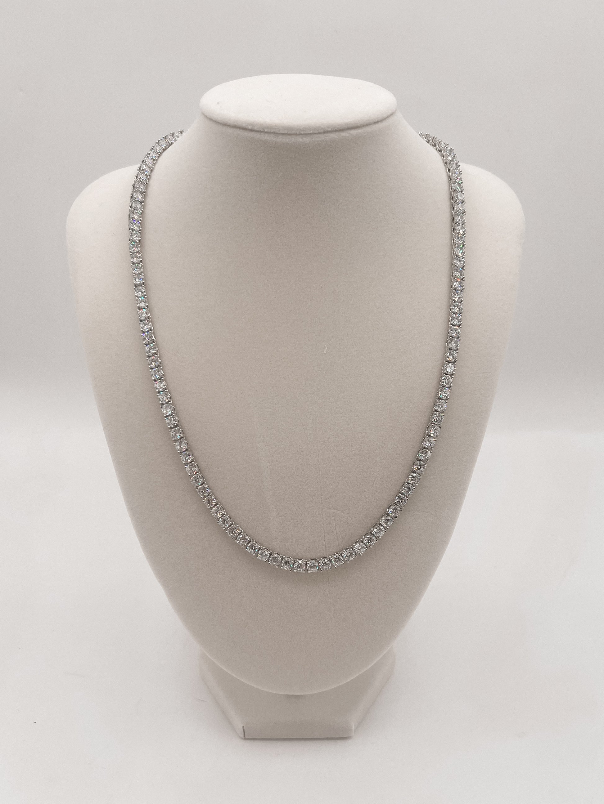 The Enchanted Glow Tennis Necklace-4mm