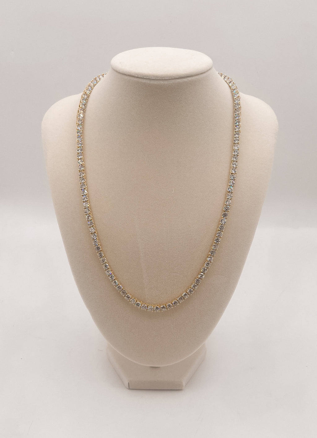 The Enchanted Glow Tennis Necklace-4mm