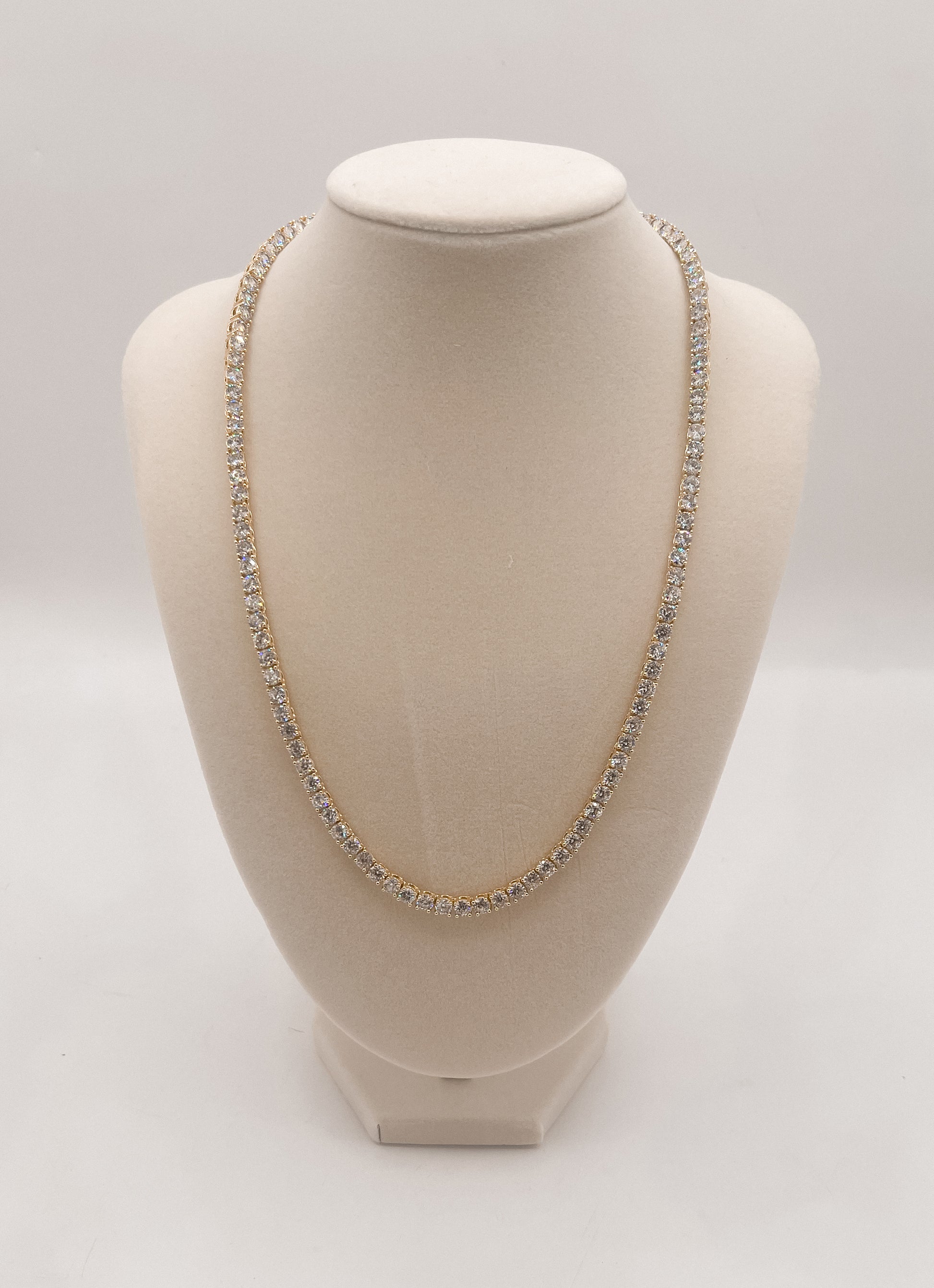 The Enchanted Glow Tennis Necklace-4mm