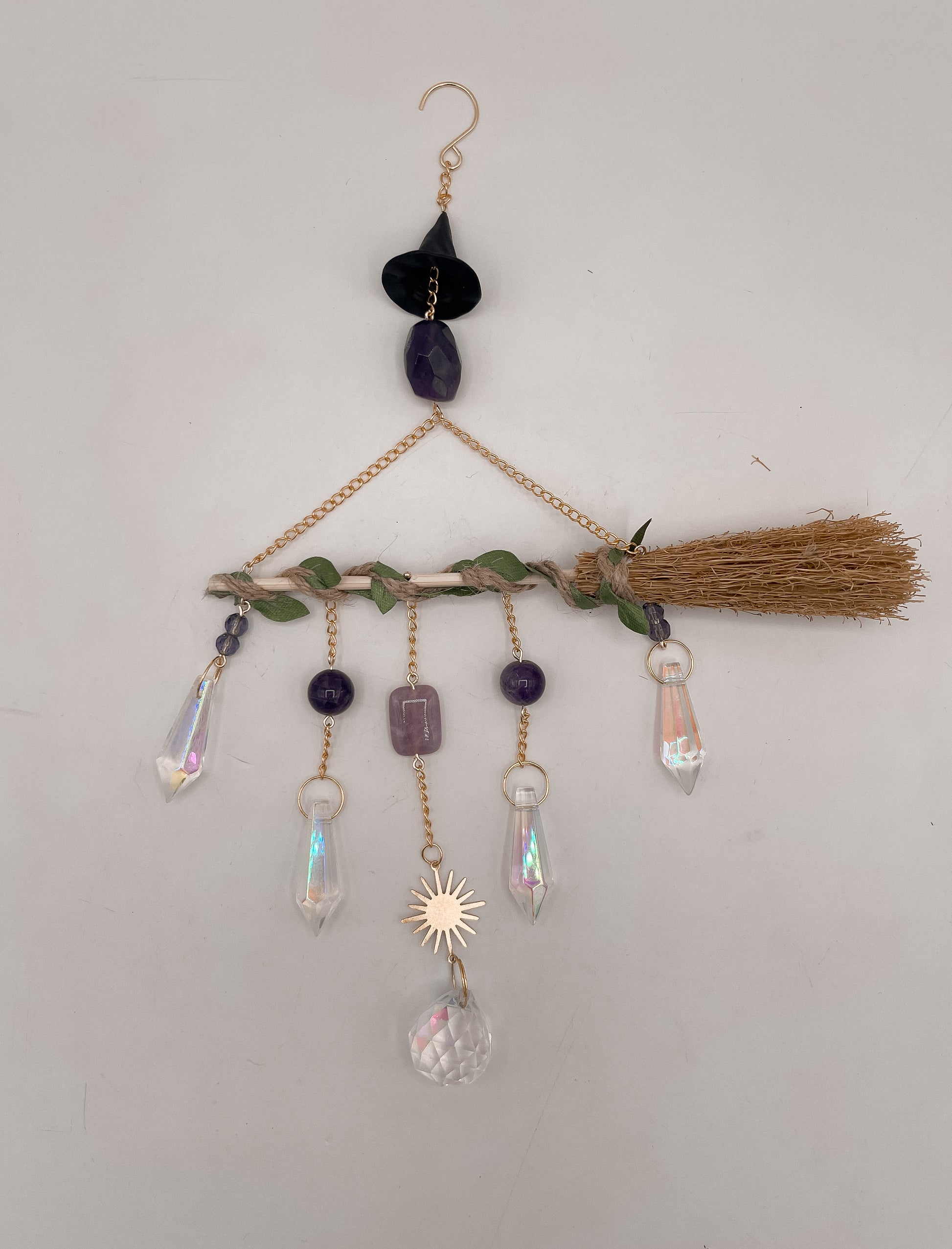 Twilight Witch Broom Suncatcher