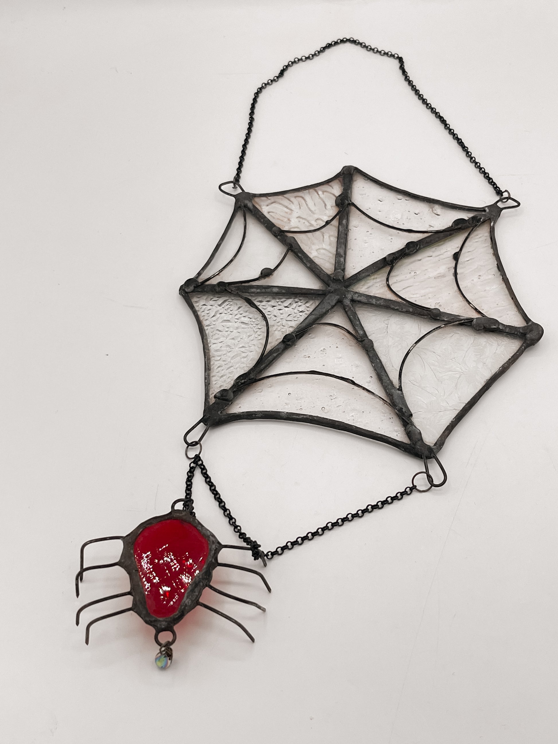Web of Enchantment – Stained Glass Wall Hanging