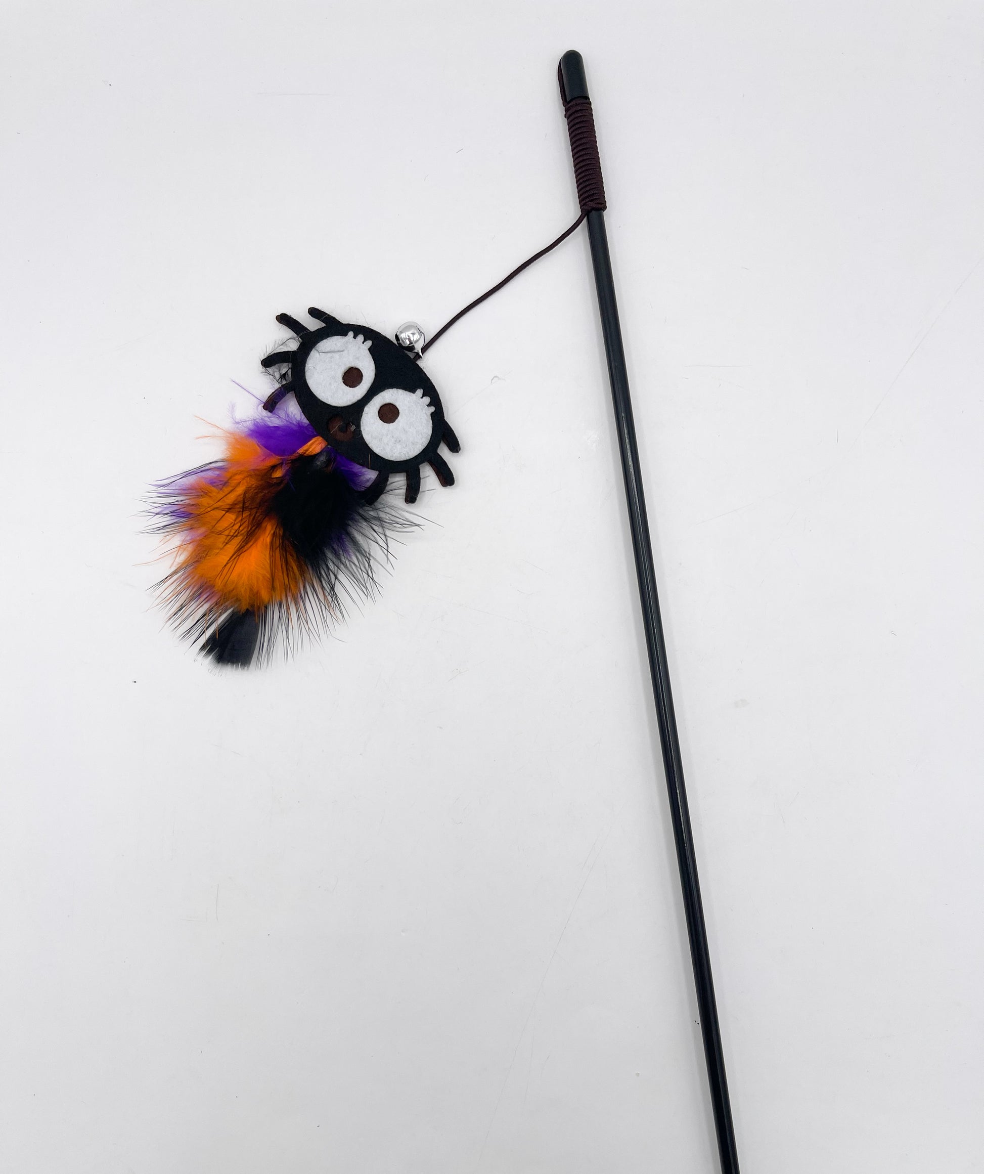 Googly-Eyed Spider Cat Wand