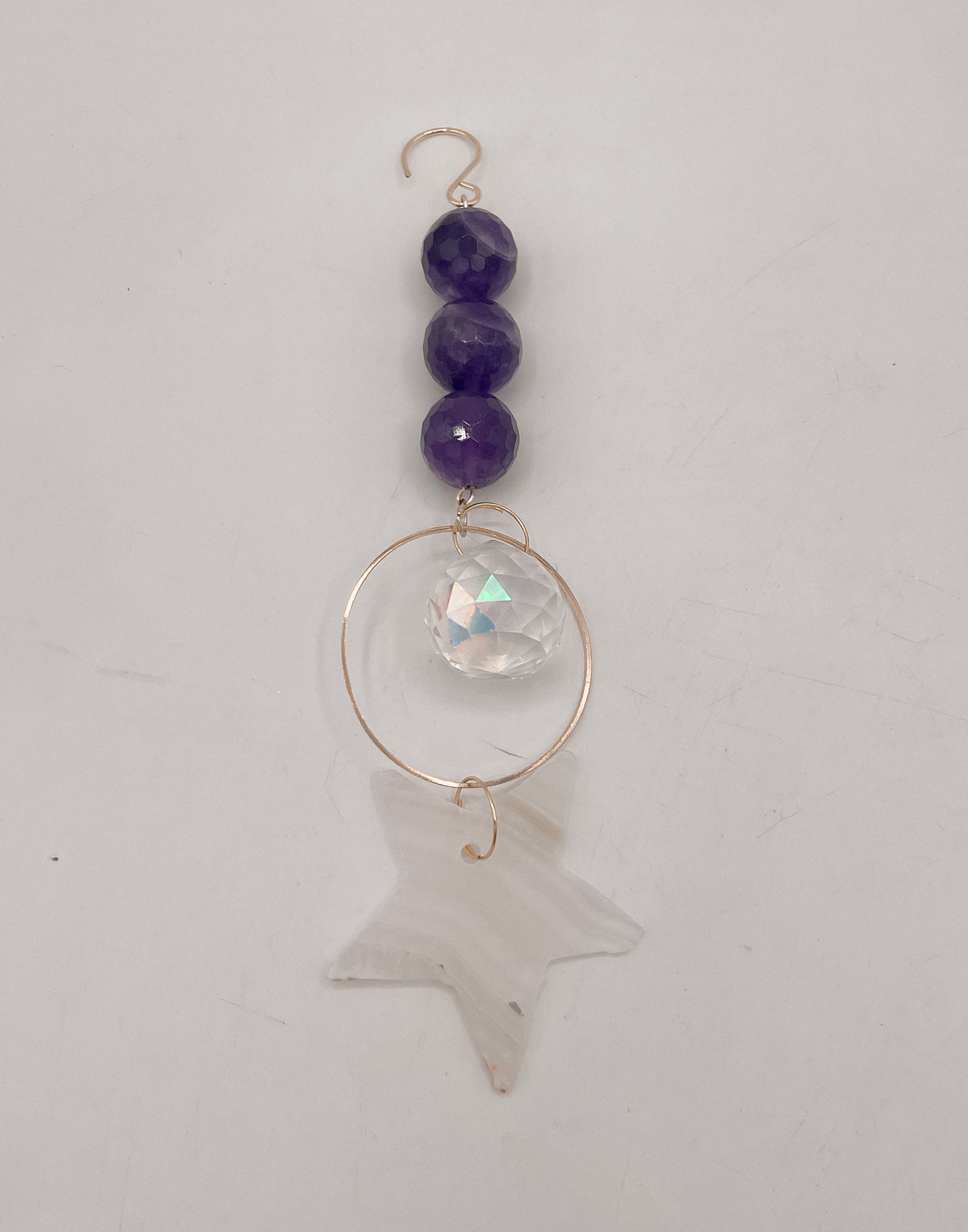 Starlit Wisdom Gemstone Sun Catcher