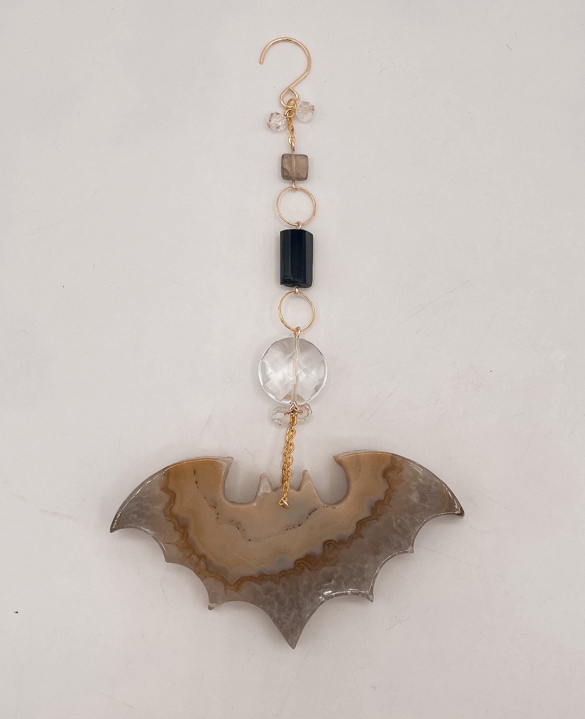 Agate Bat Suncatcher