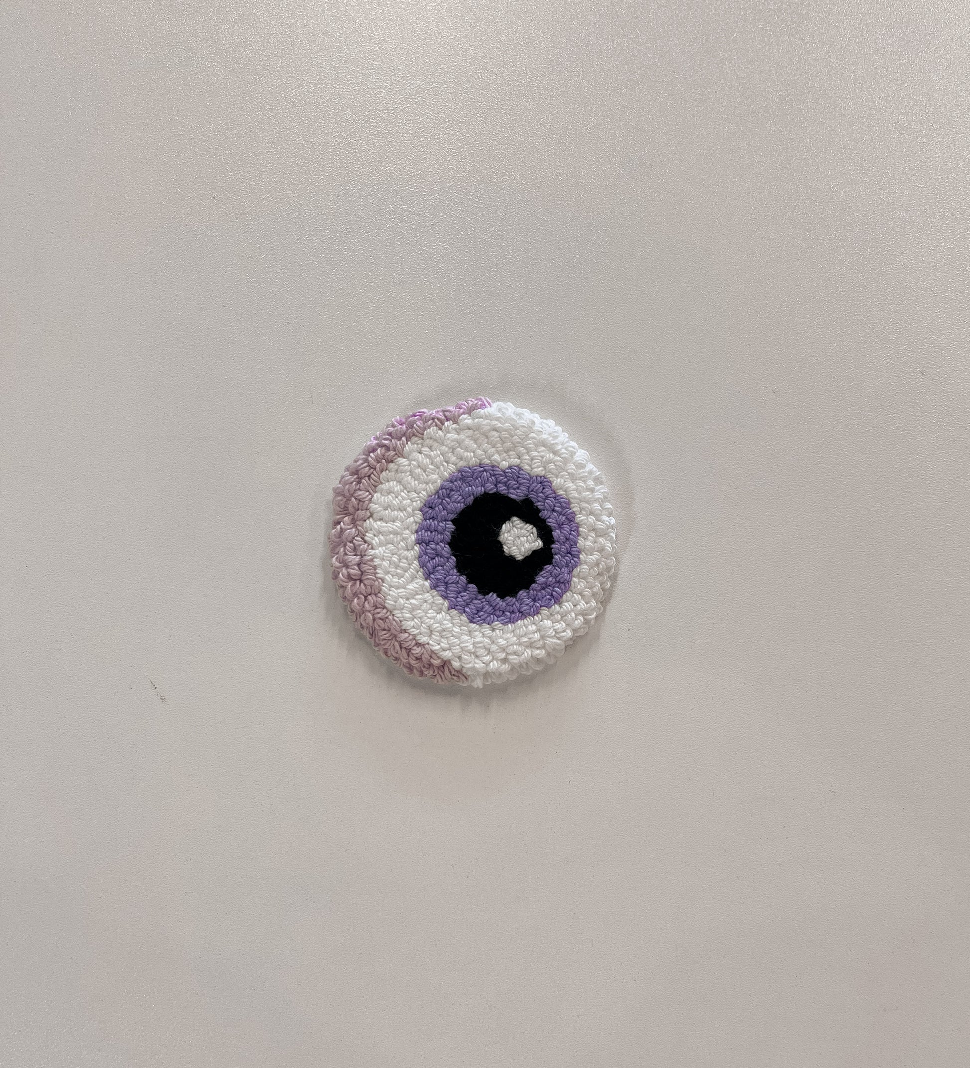 Evil Eye Car Coaster – Lavender Gaze Edition