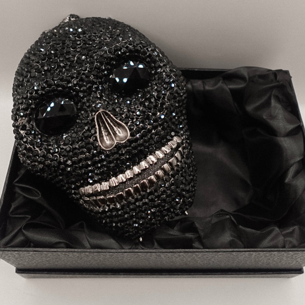 Seance Sparkle Skull Handbag