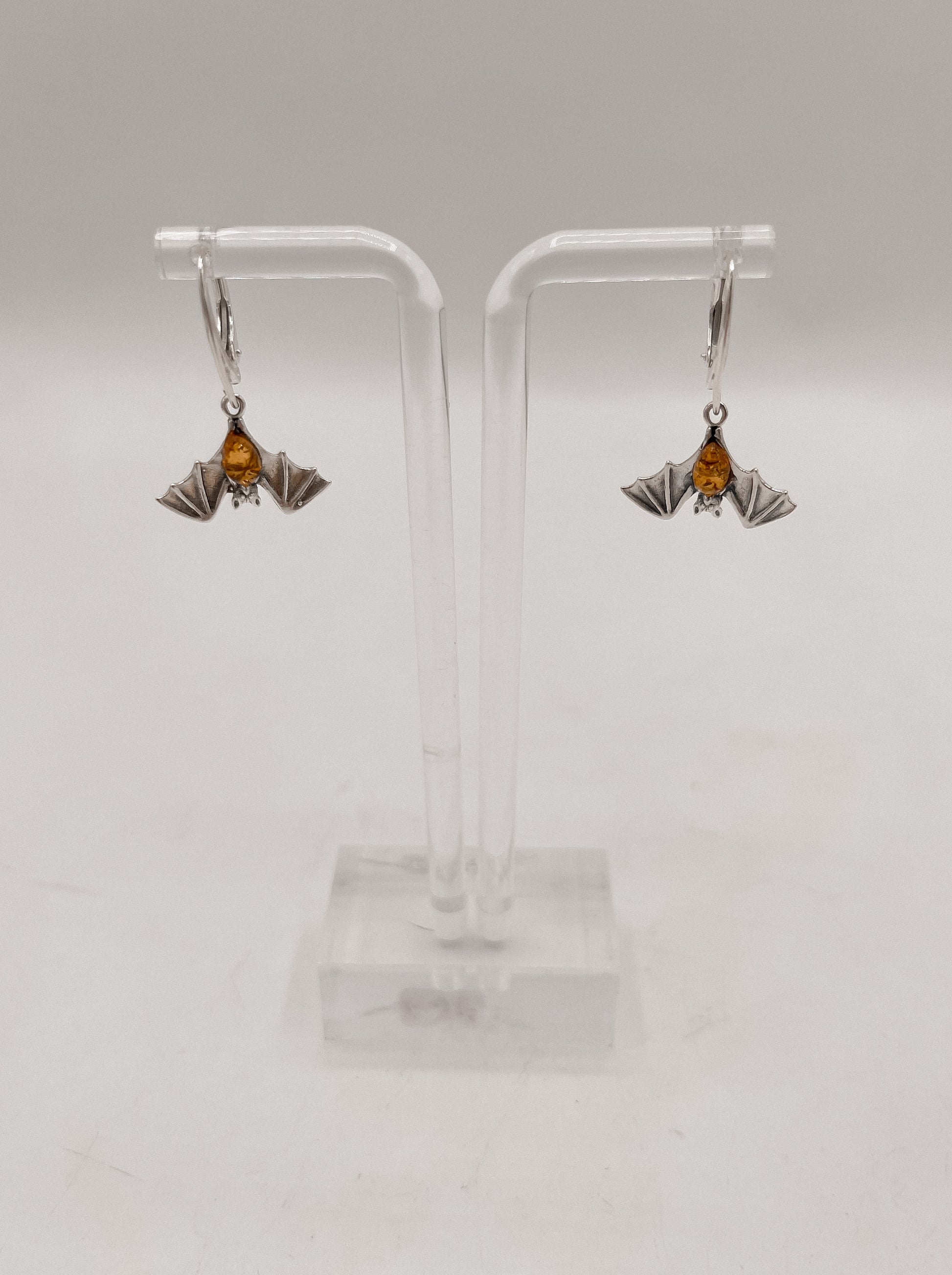 Amber Bat Earrings