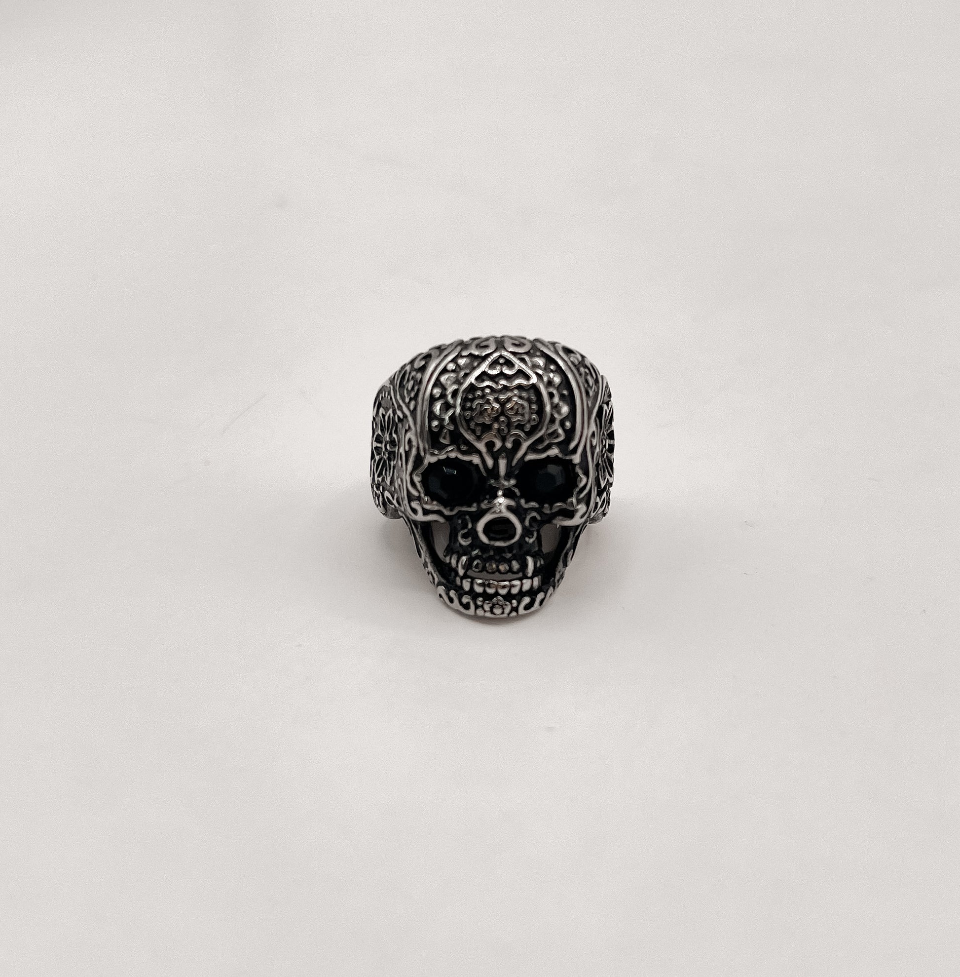 Ancestor’s Veil Skull Ring-Men's Ring