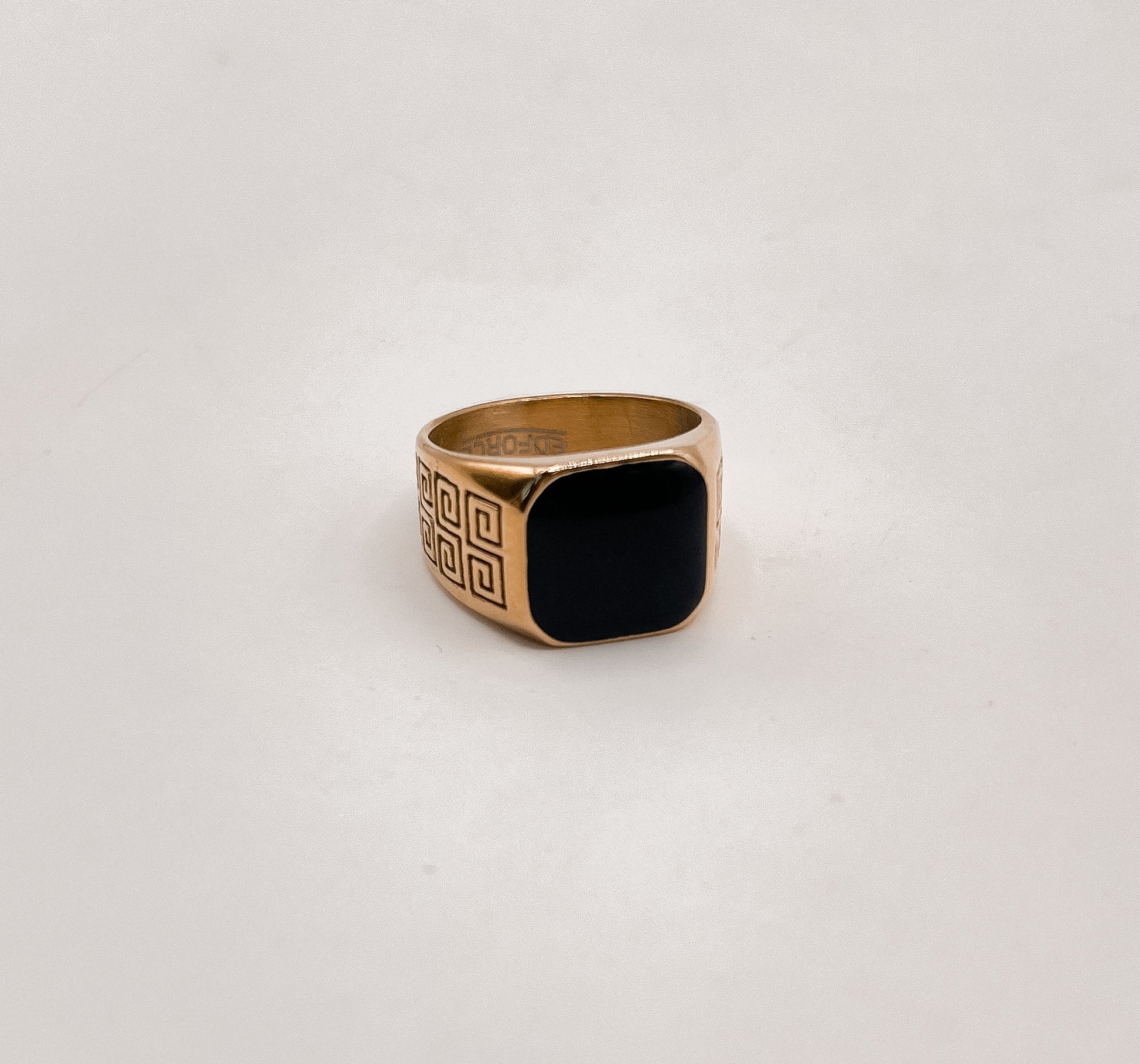 Obsidian Sigil Signet Ring-Men's Ring