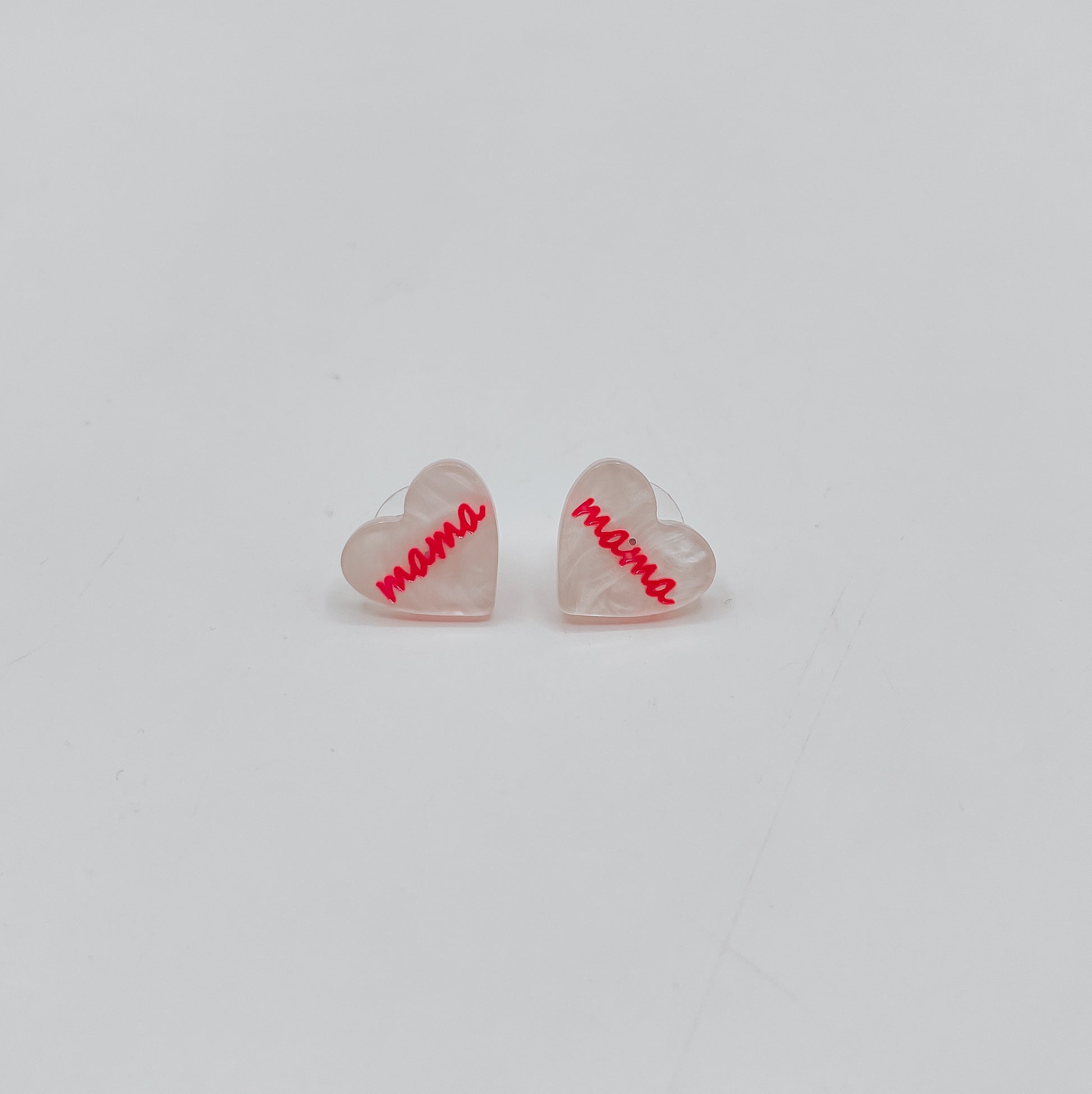 Mama Heart Studs
