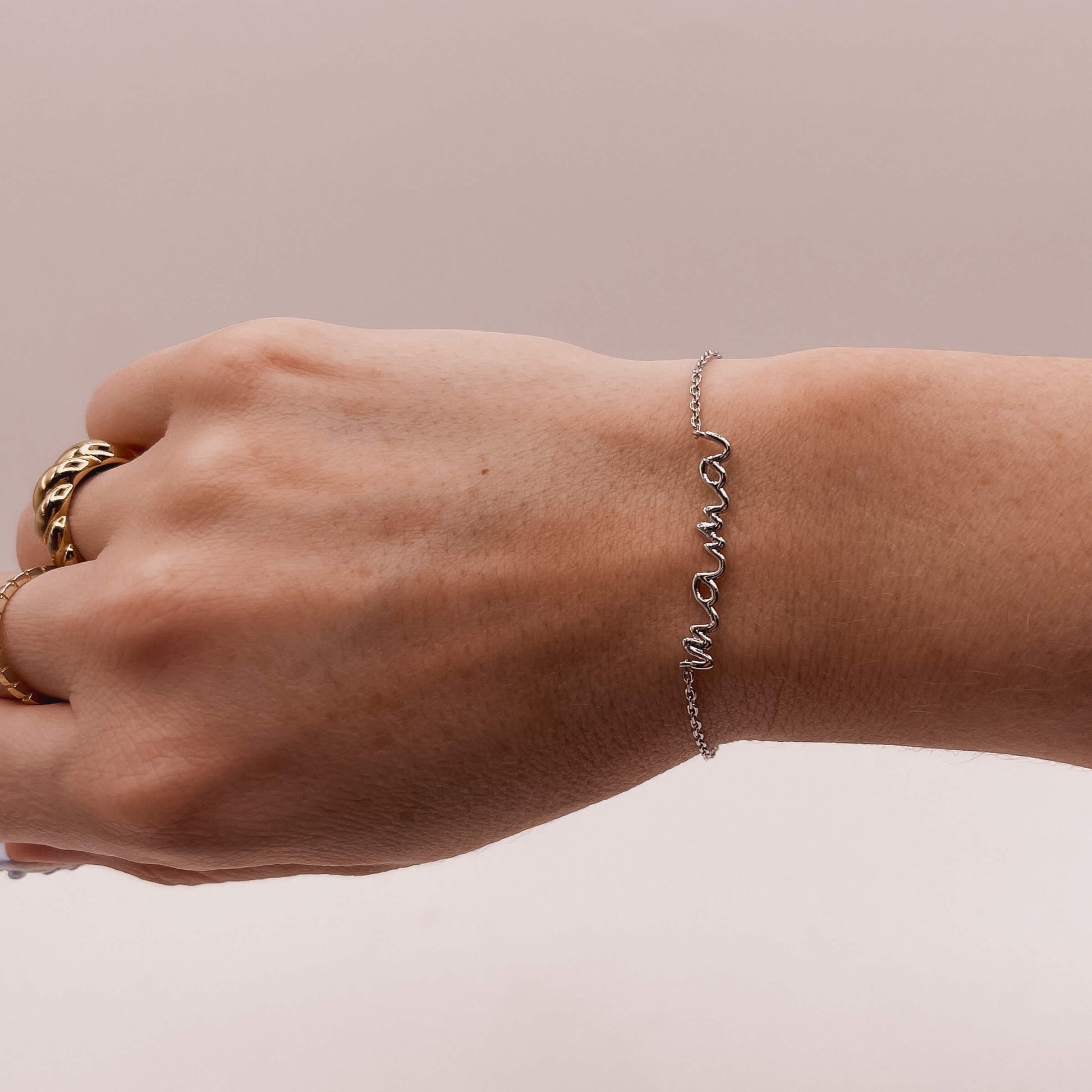 Silver “Mama” Bracelet