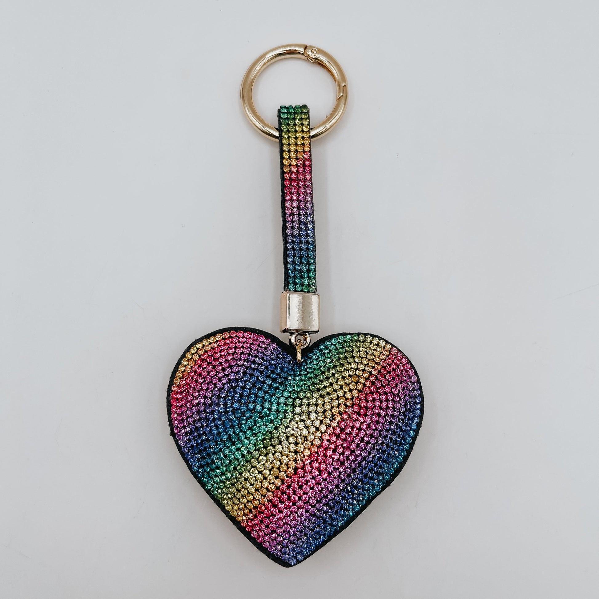 Rainbow Heart Keychain