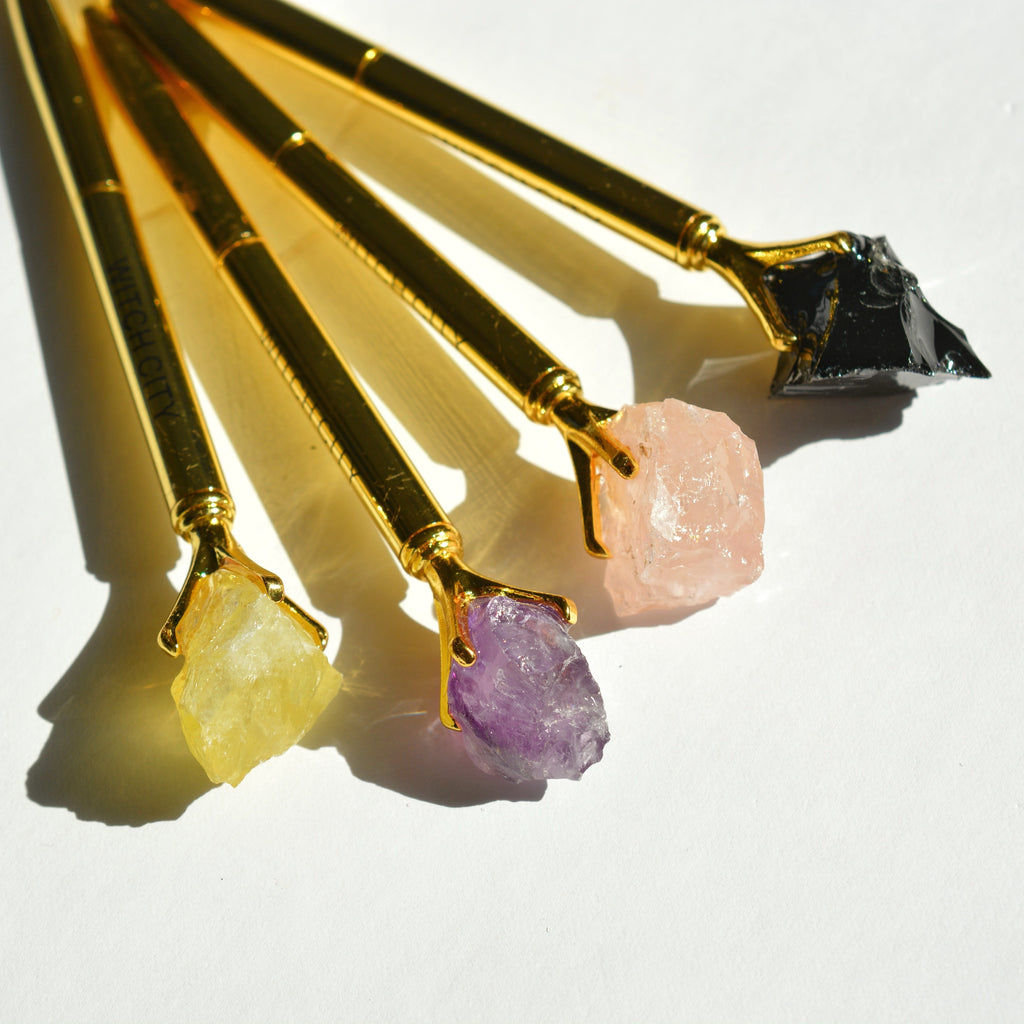 Raw Gemstone Chunk Pen