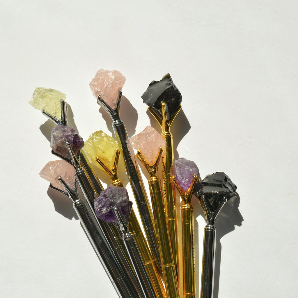 Raw Gemstone Chunk Pen