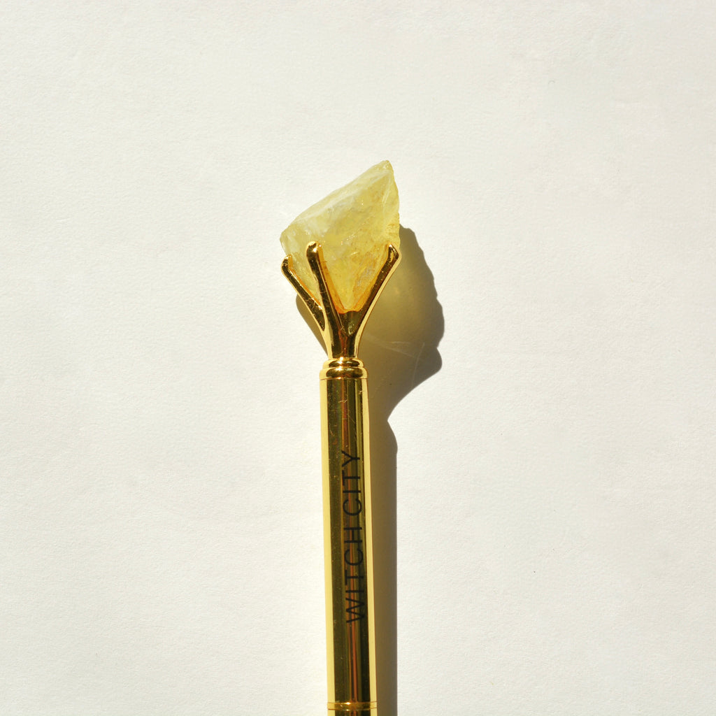 Raw Gemstone Chunk Pen