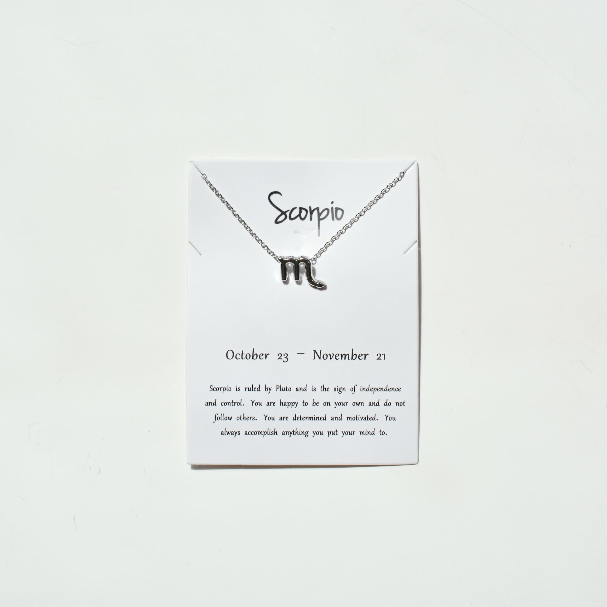 Zodiac Sign Necklace - Silver