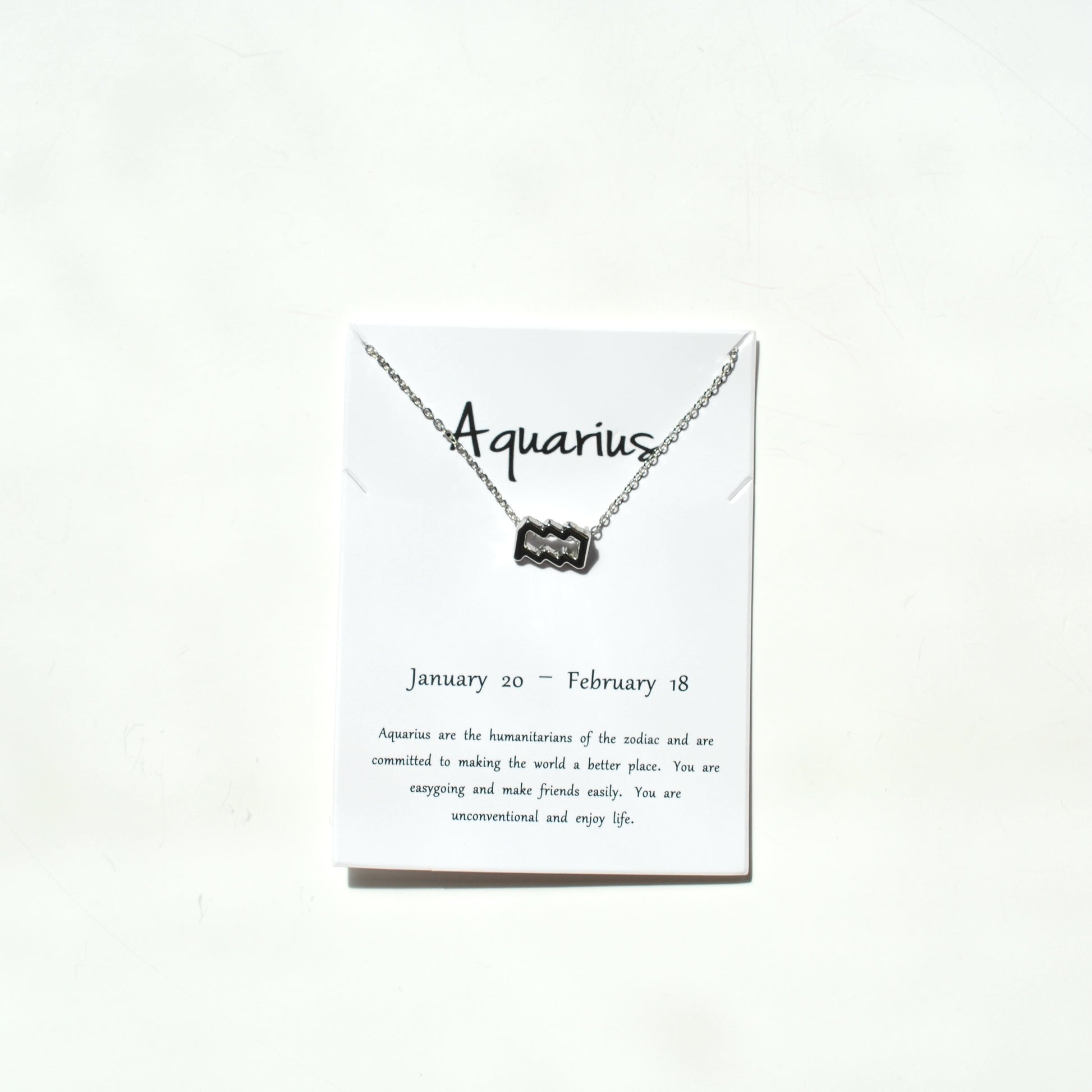 Zodiac Sign Necklace - Silver