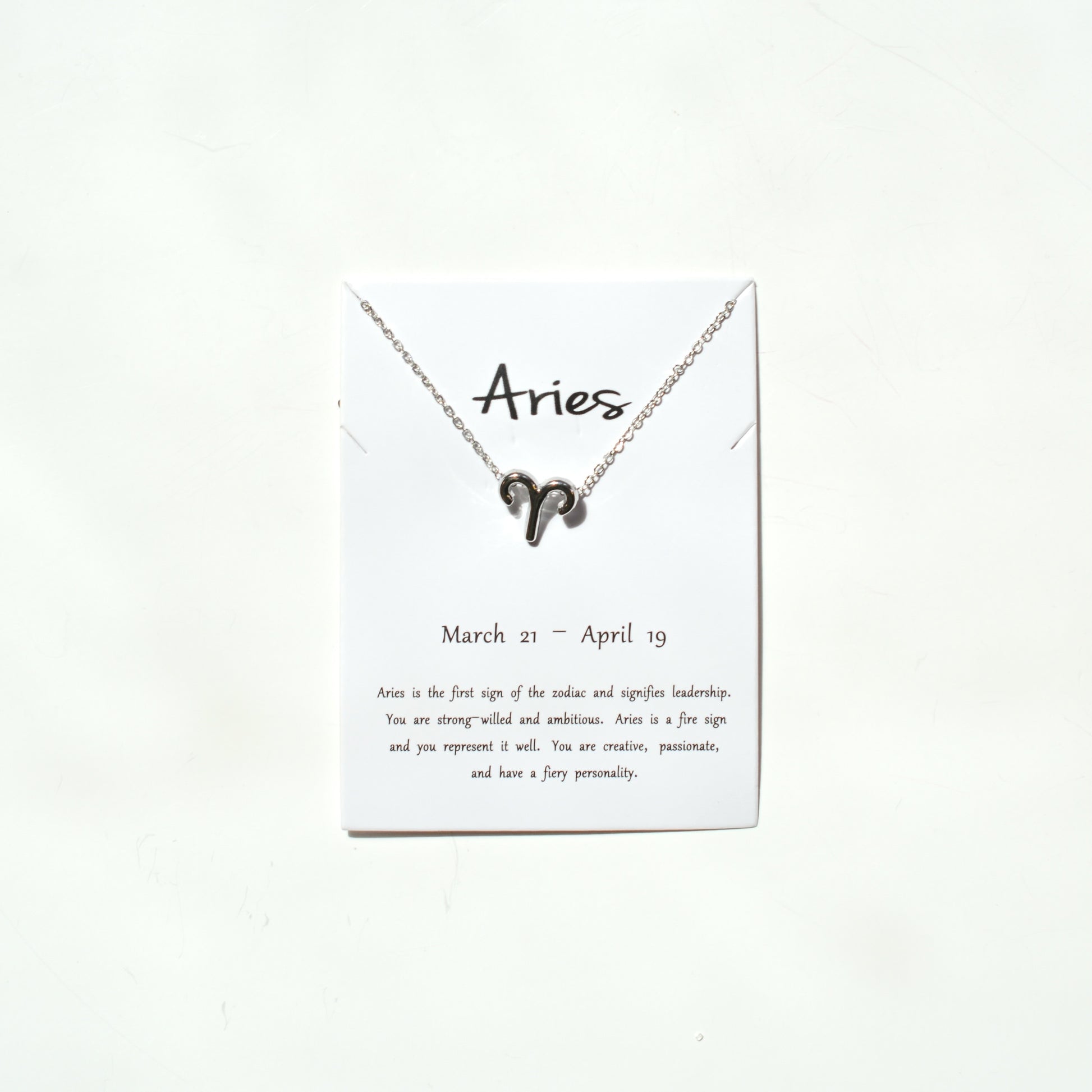 Zodiac Sign Necklace - Silver