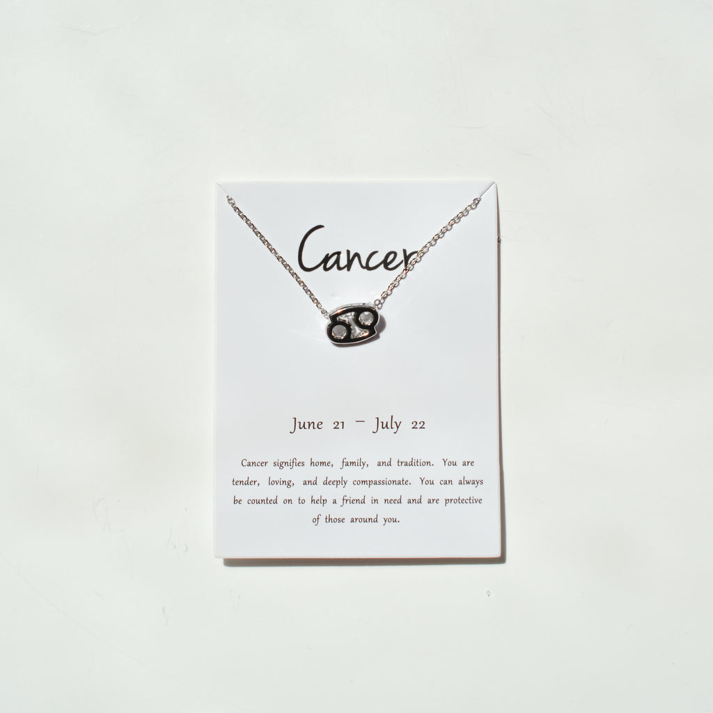 Zodiac Sign Necklace - Silver