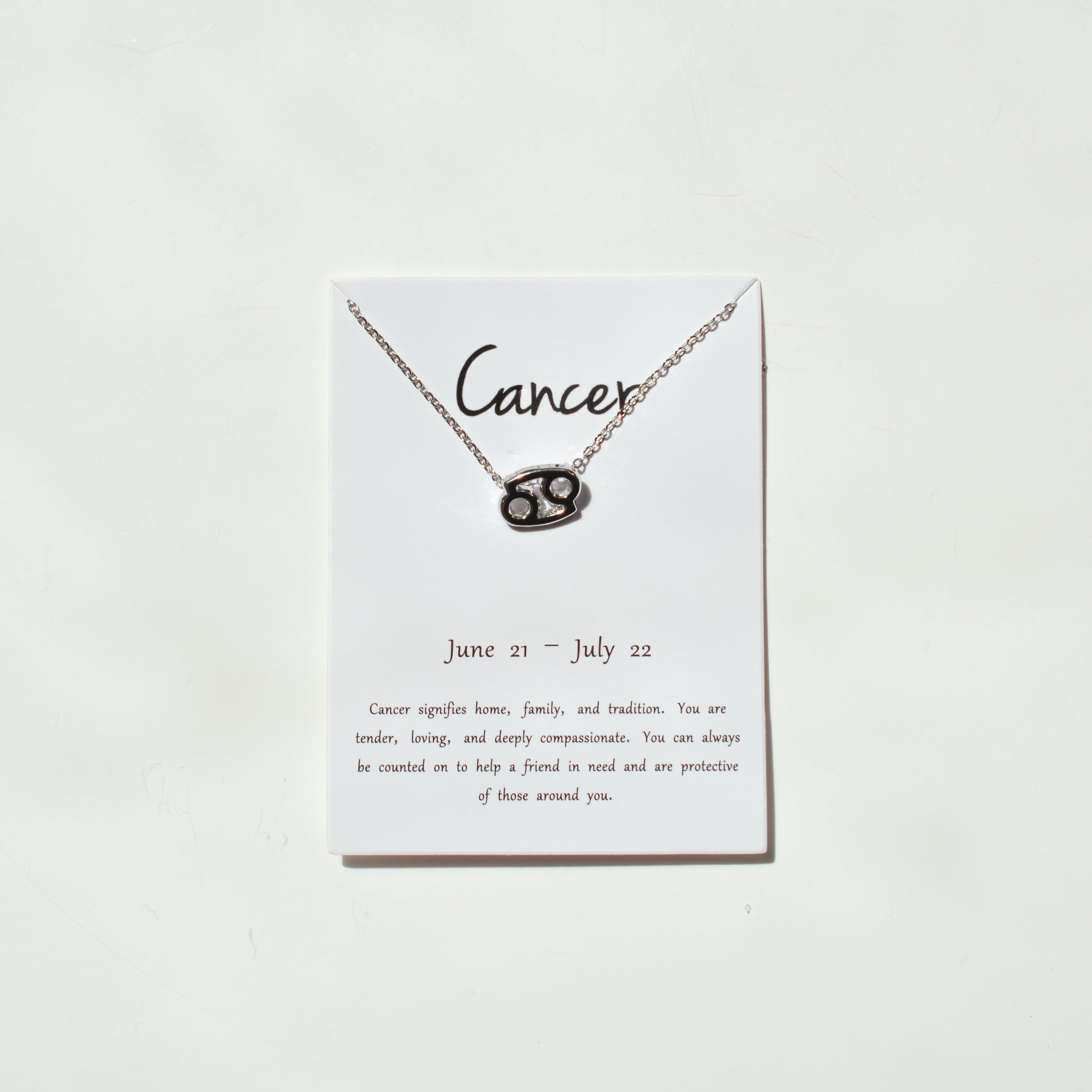 Zodiac Sign Necklace - Silver