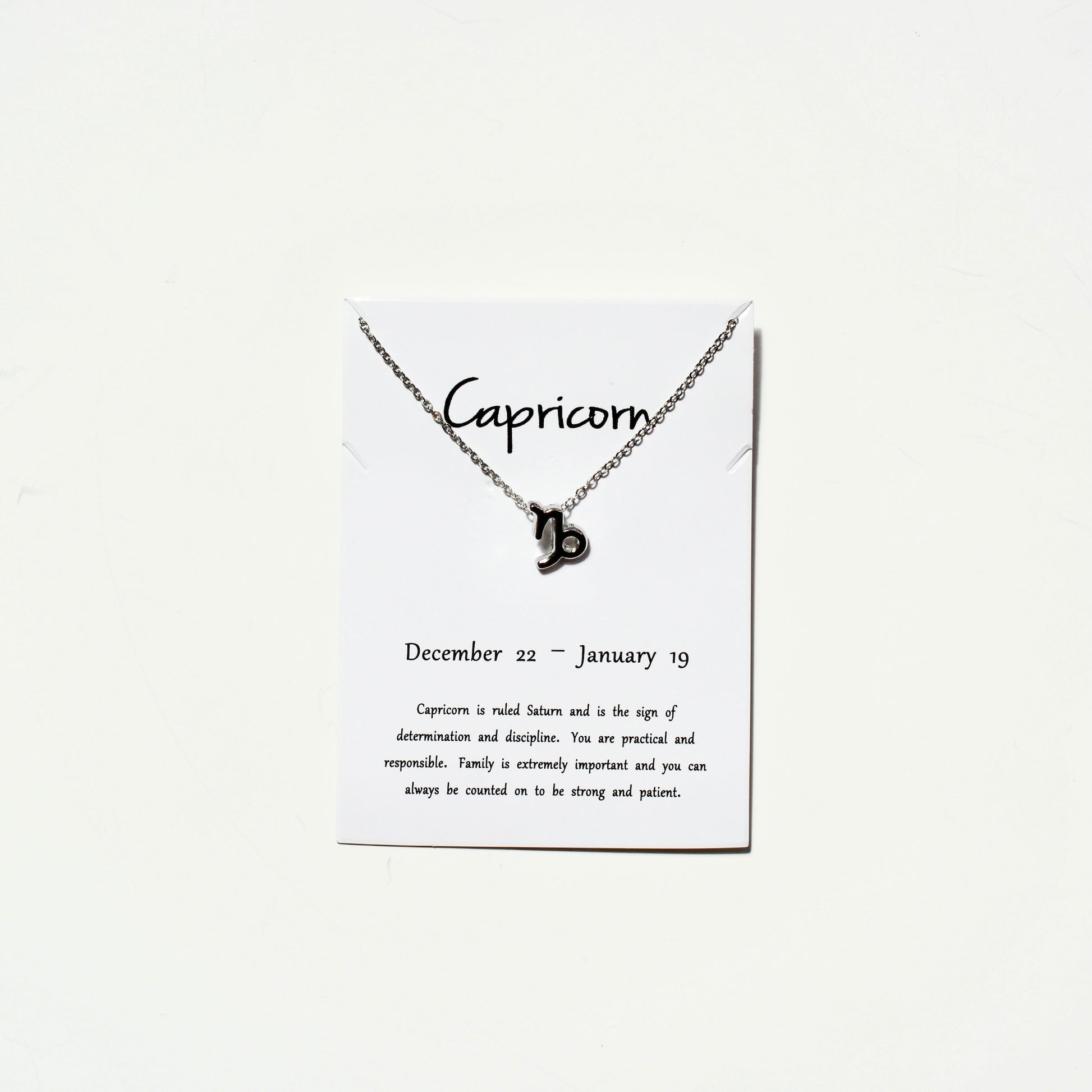 Zodiac Sign Necklace - Silver