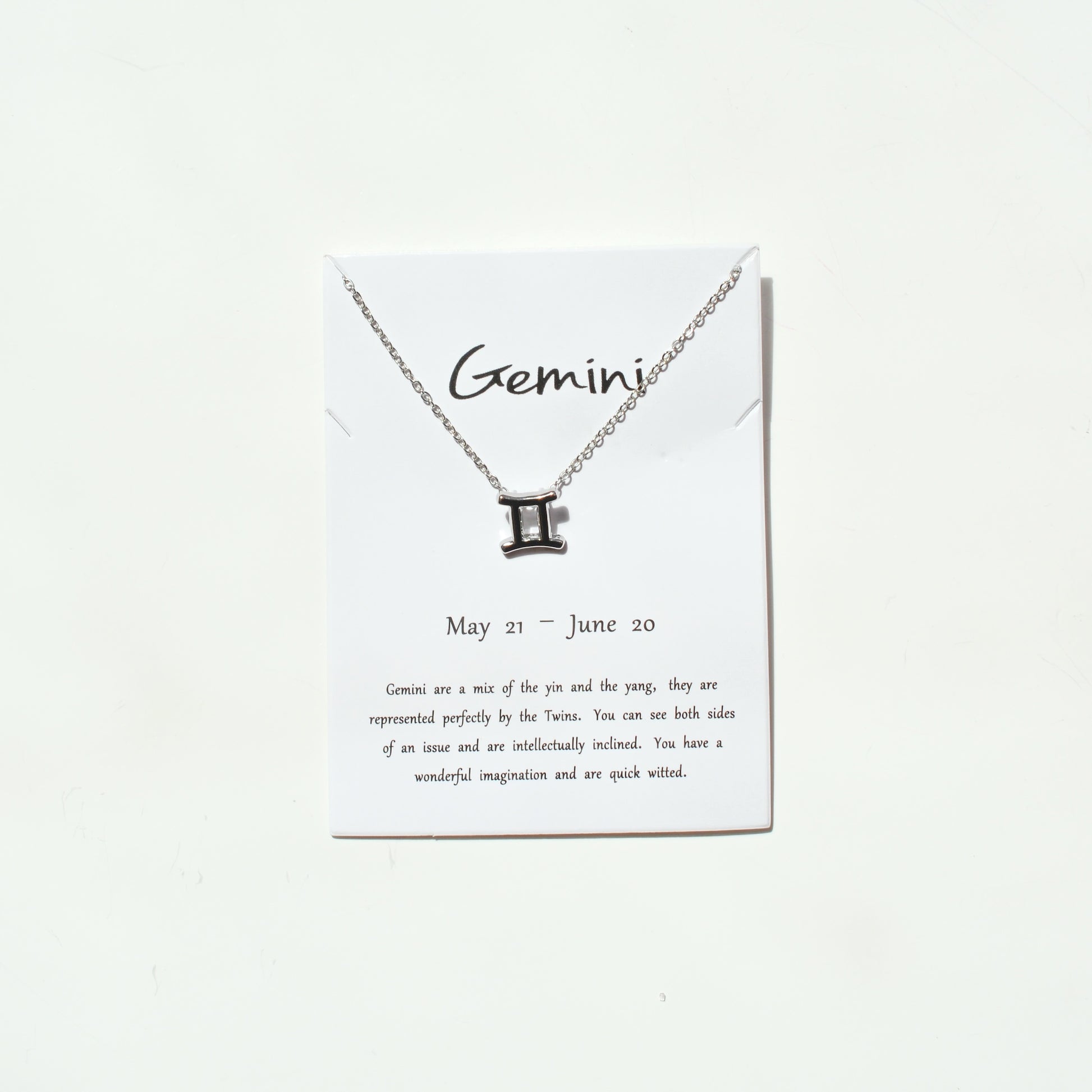 Zodiac Sign Necklace - Silver