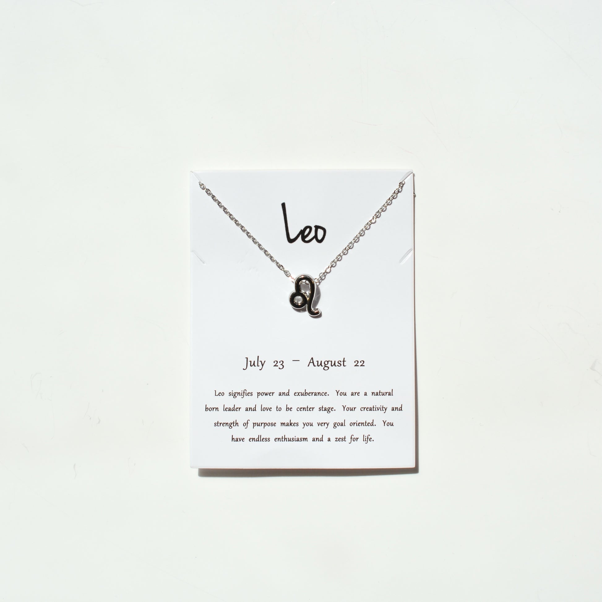Zodiac Sign Necklace - Silver