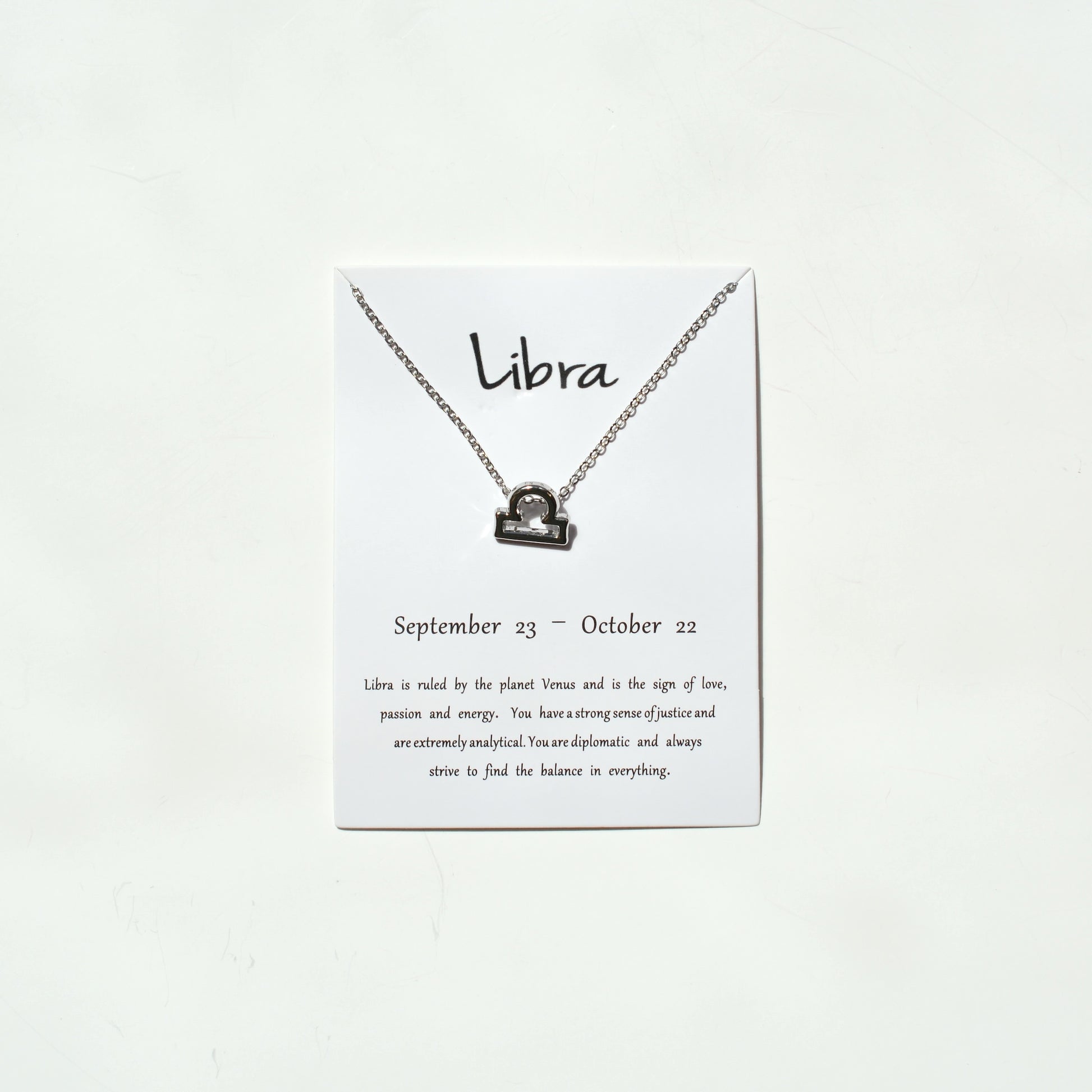 Zodiac Sign Necklace - Silver