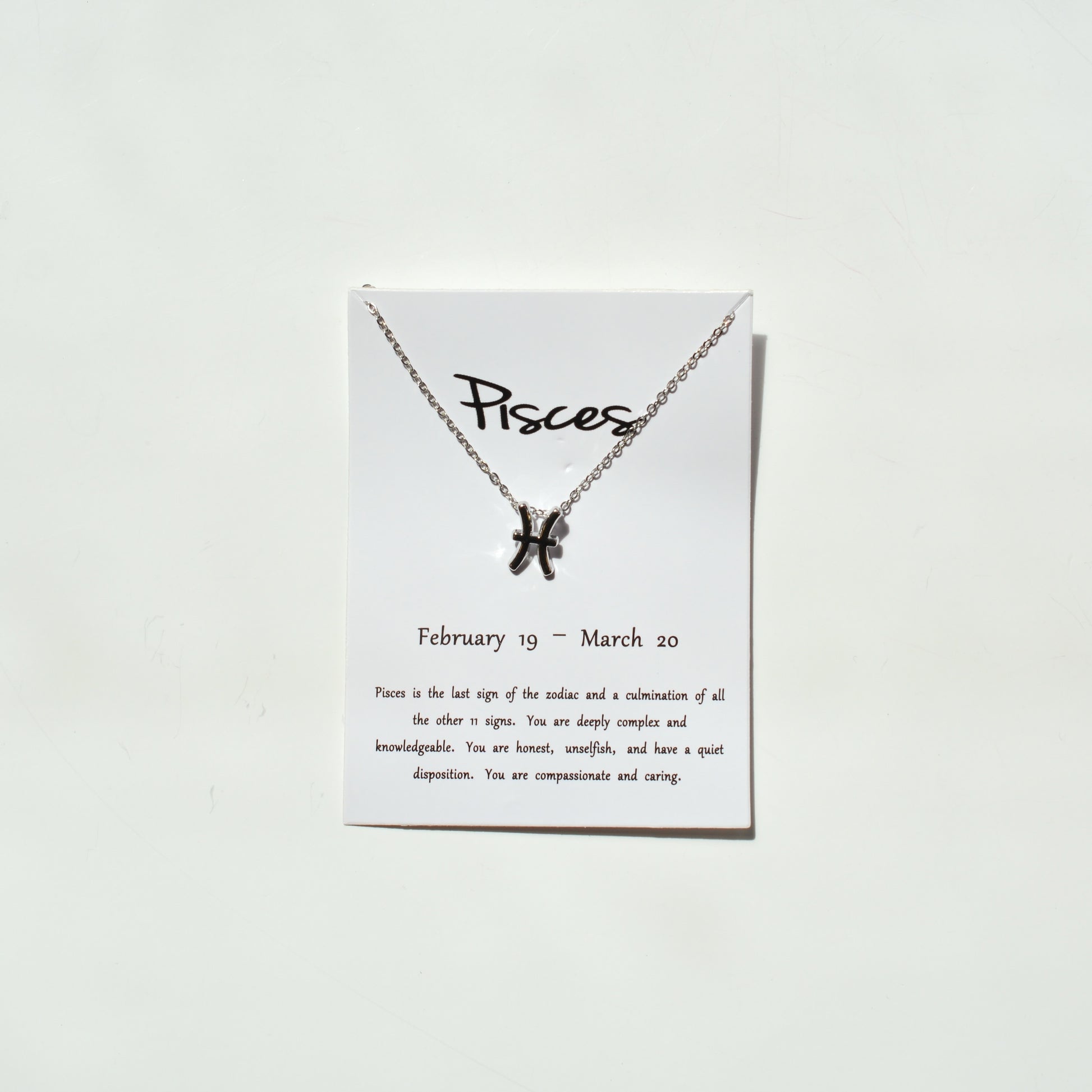Zodiac Sign Necklace - Silver