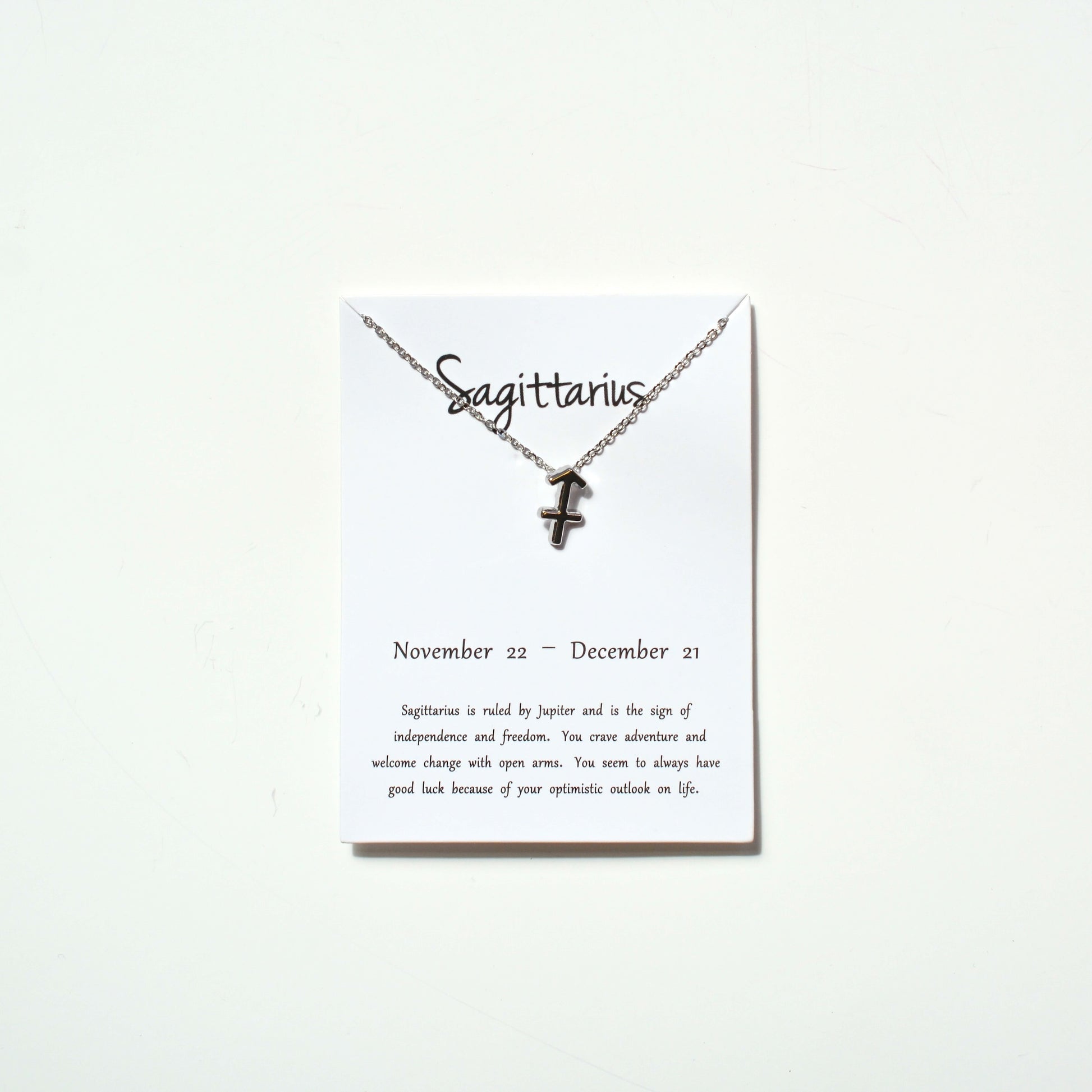 Zodiac Sign Necklace - Silver