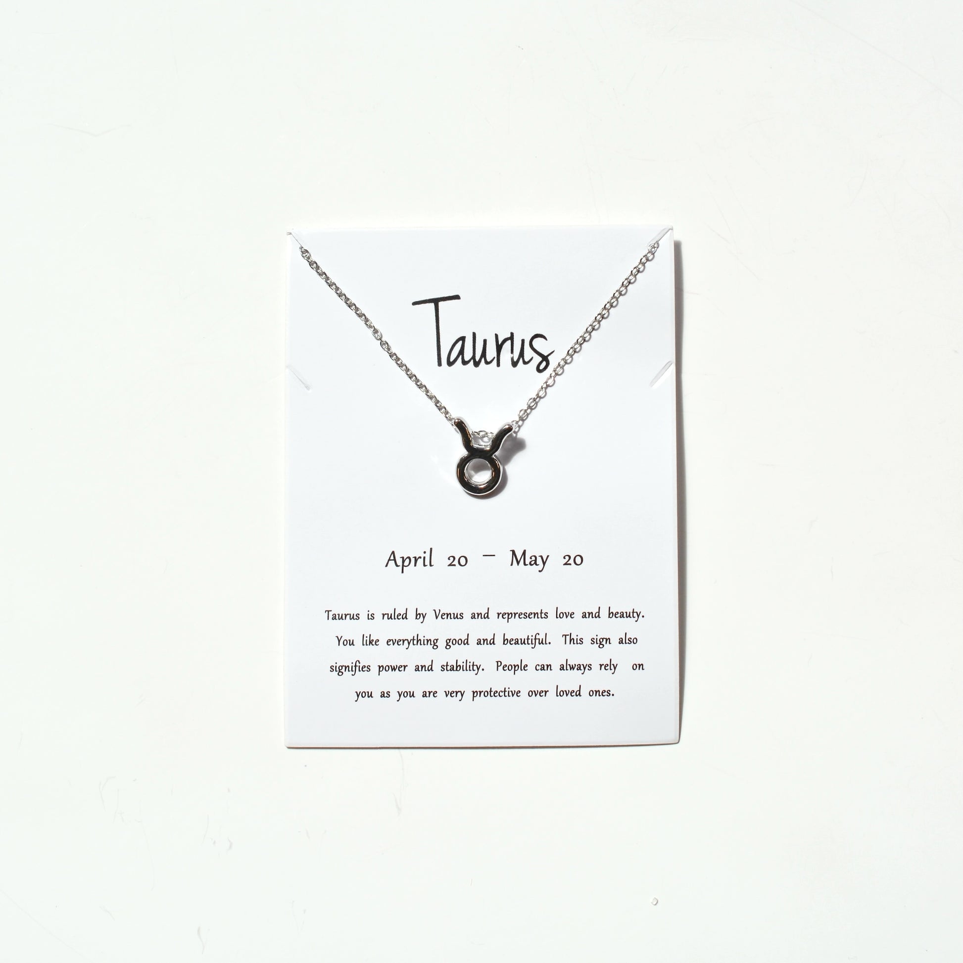 Zodiac Sign Necklace - Silver