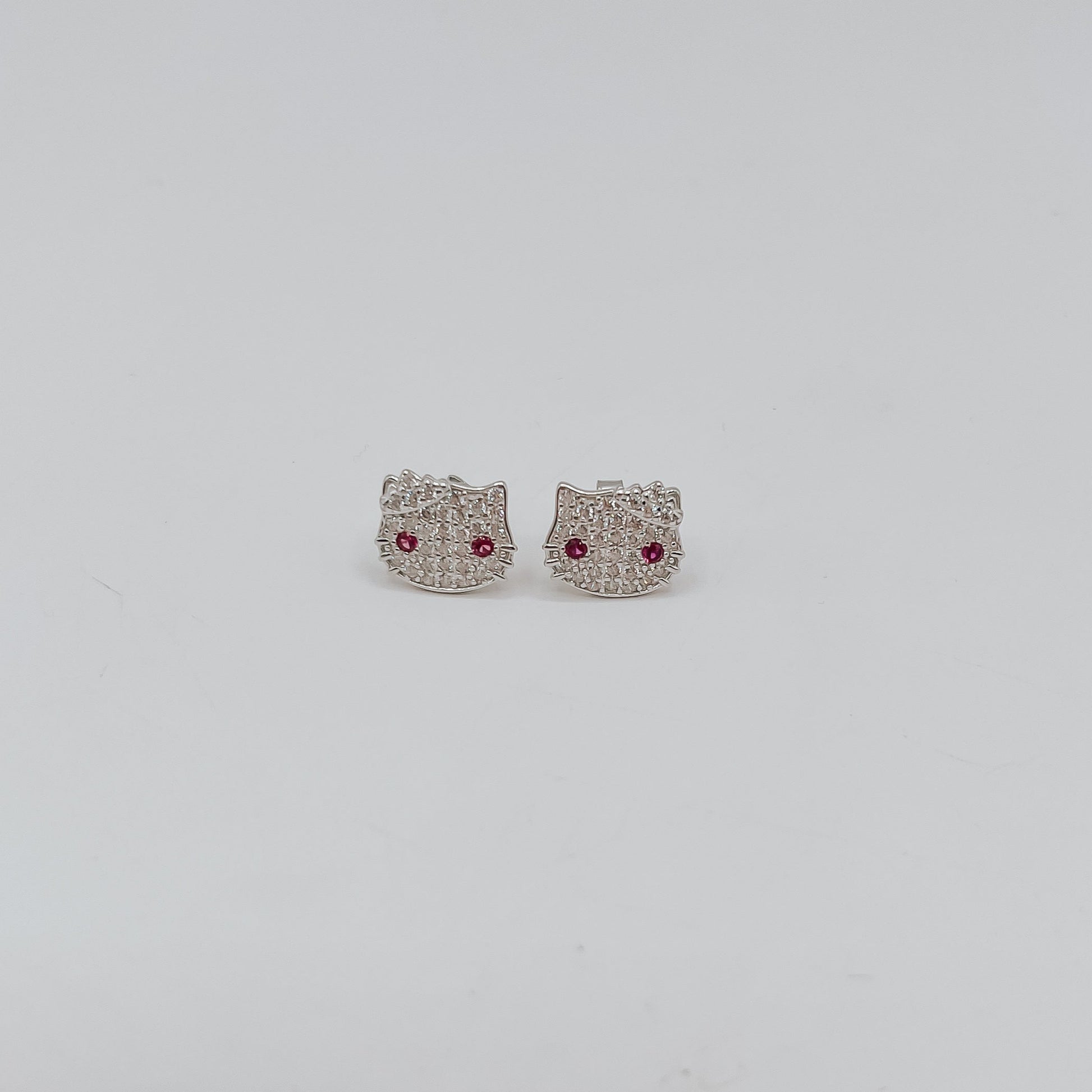 Glitter Kitty Studs
