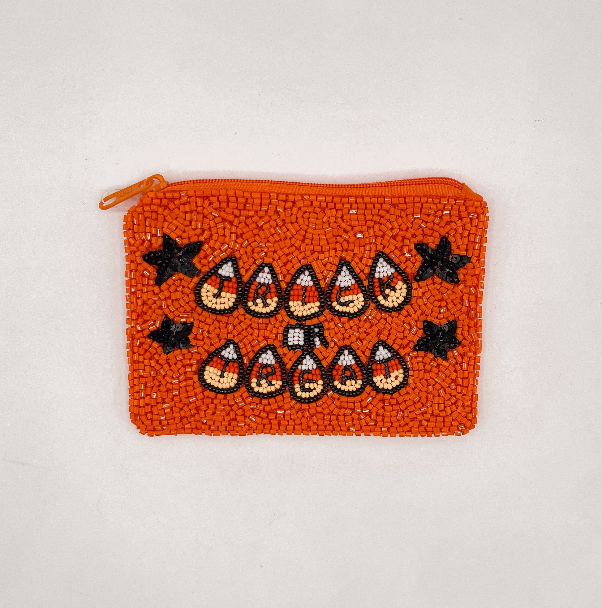 Candy Corn Cutie Beaded Pouch