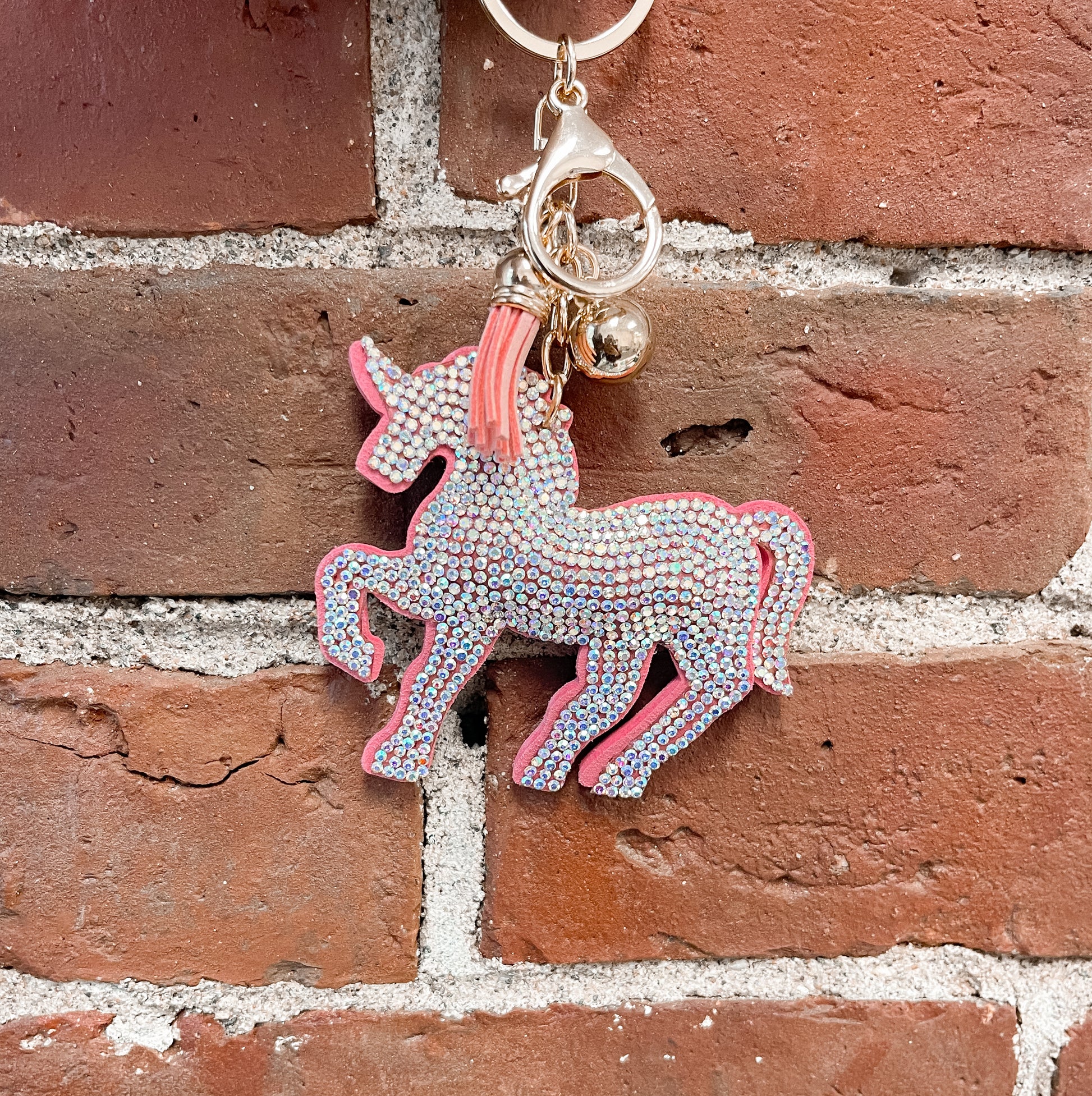 Crystal Unicorn Keychain