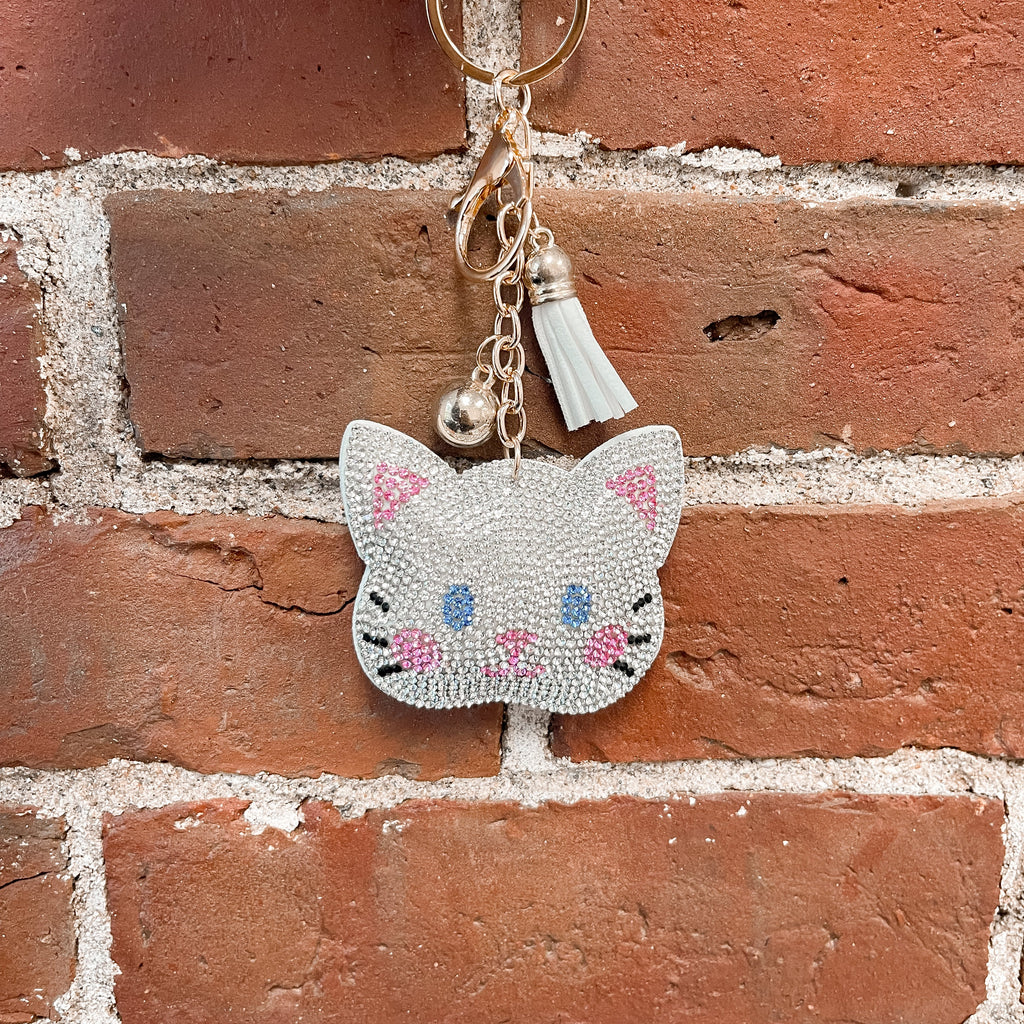 Crystal Kitten Keychain
