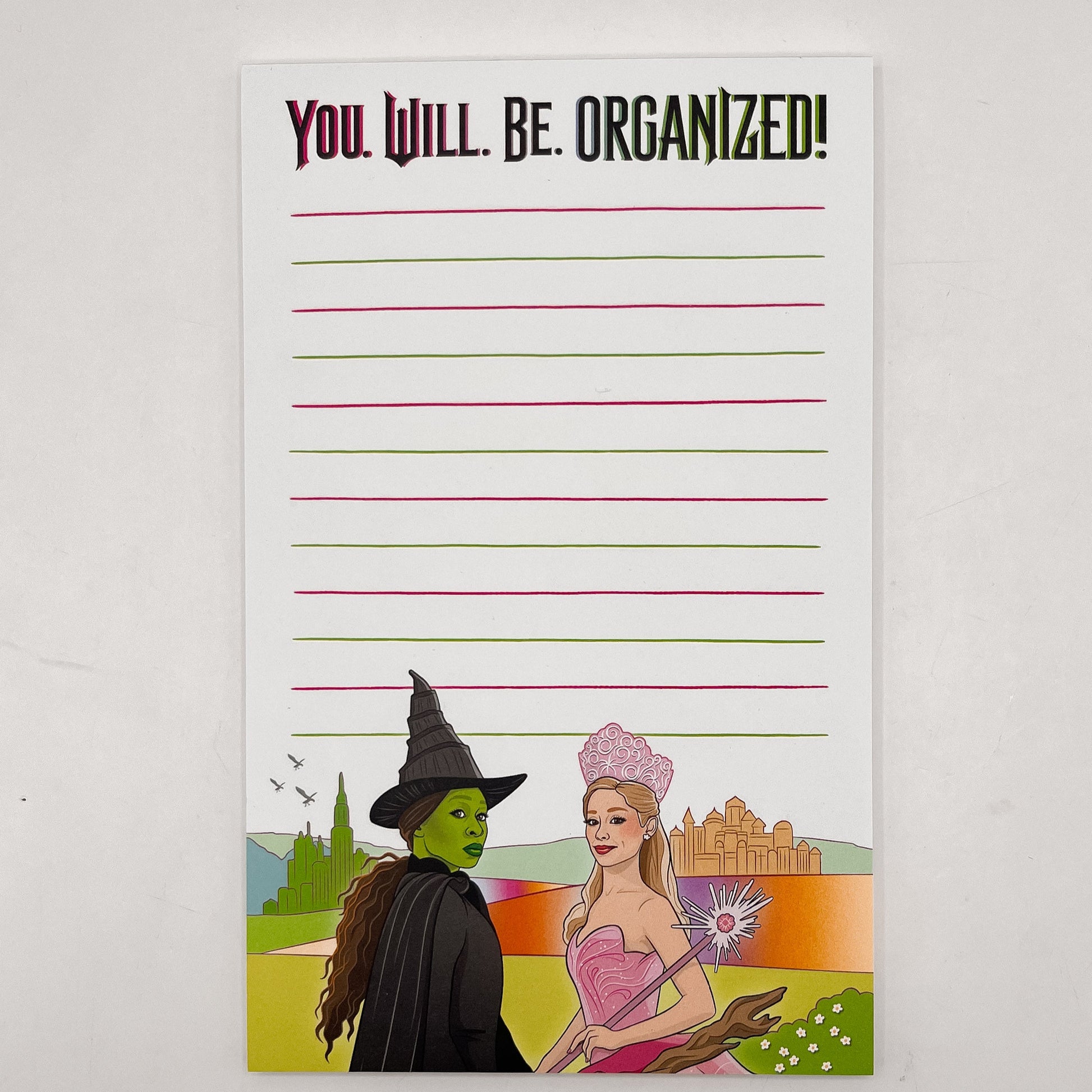 “You Will Be Organized!” Witchy Notepad