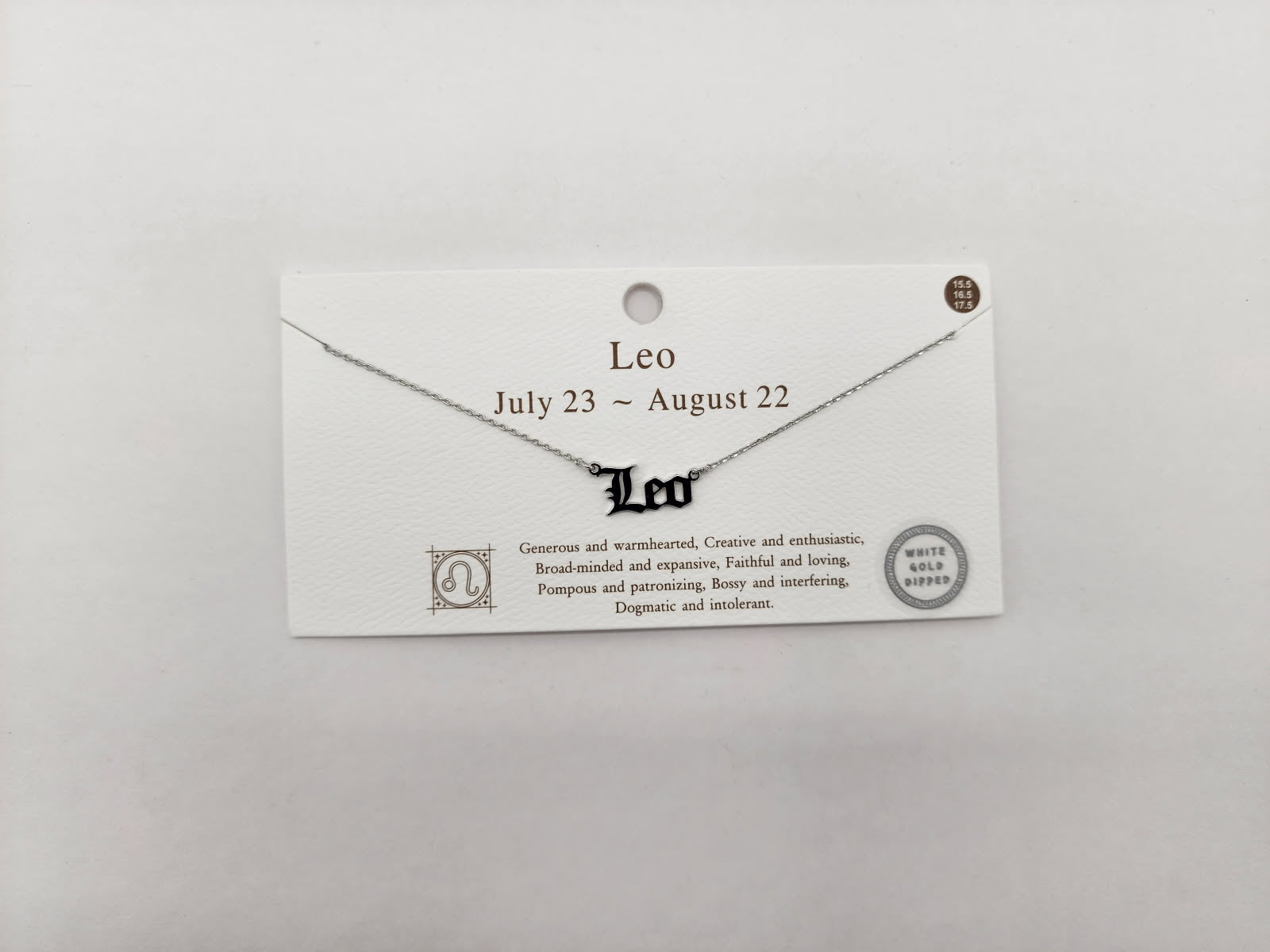 Celestial Script Zodiac Necklace Silver