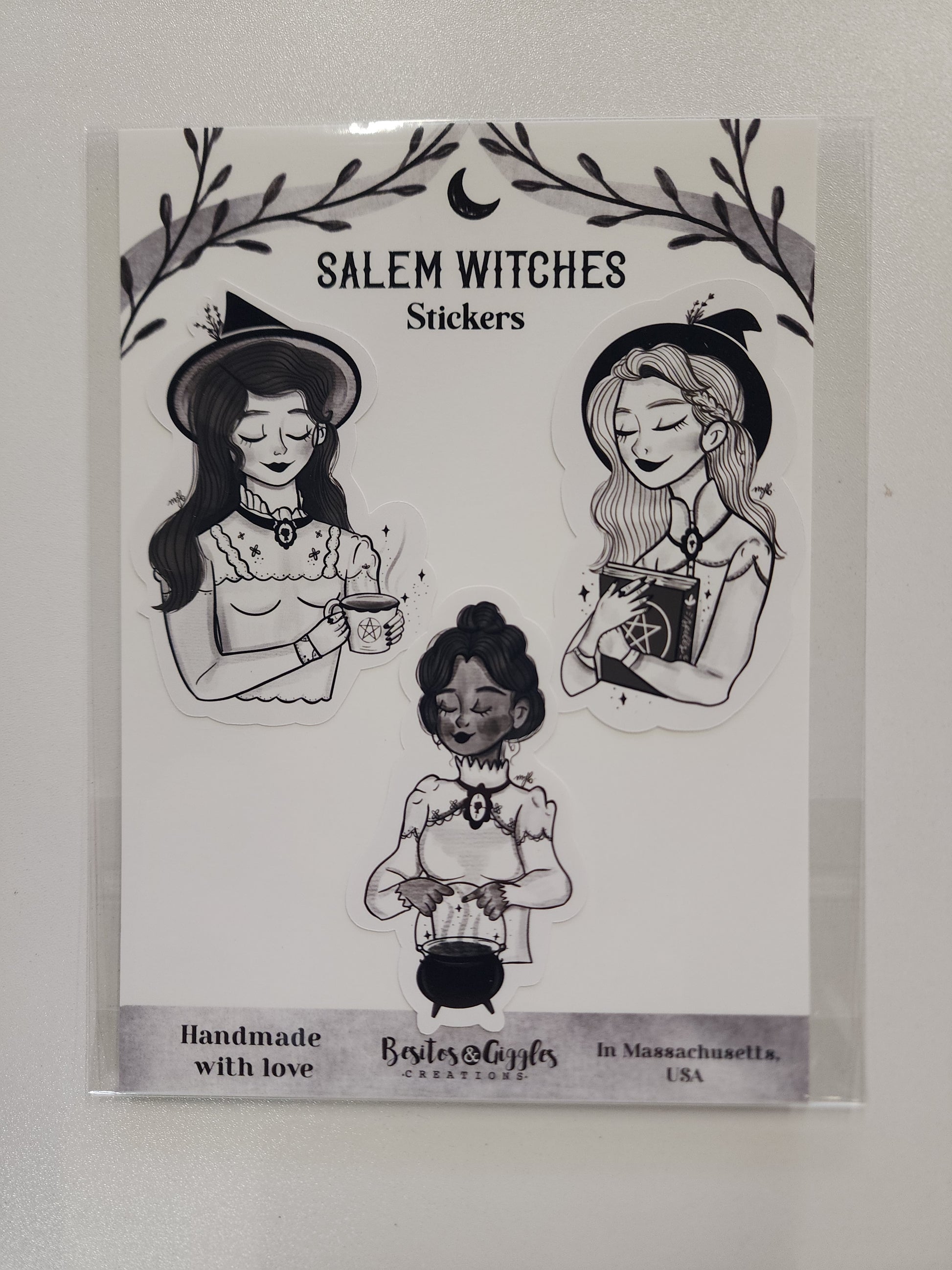 Salem Witches Sticker Set