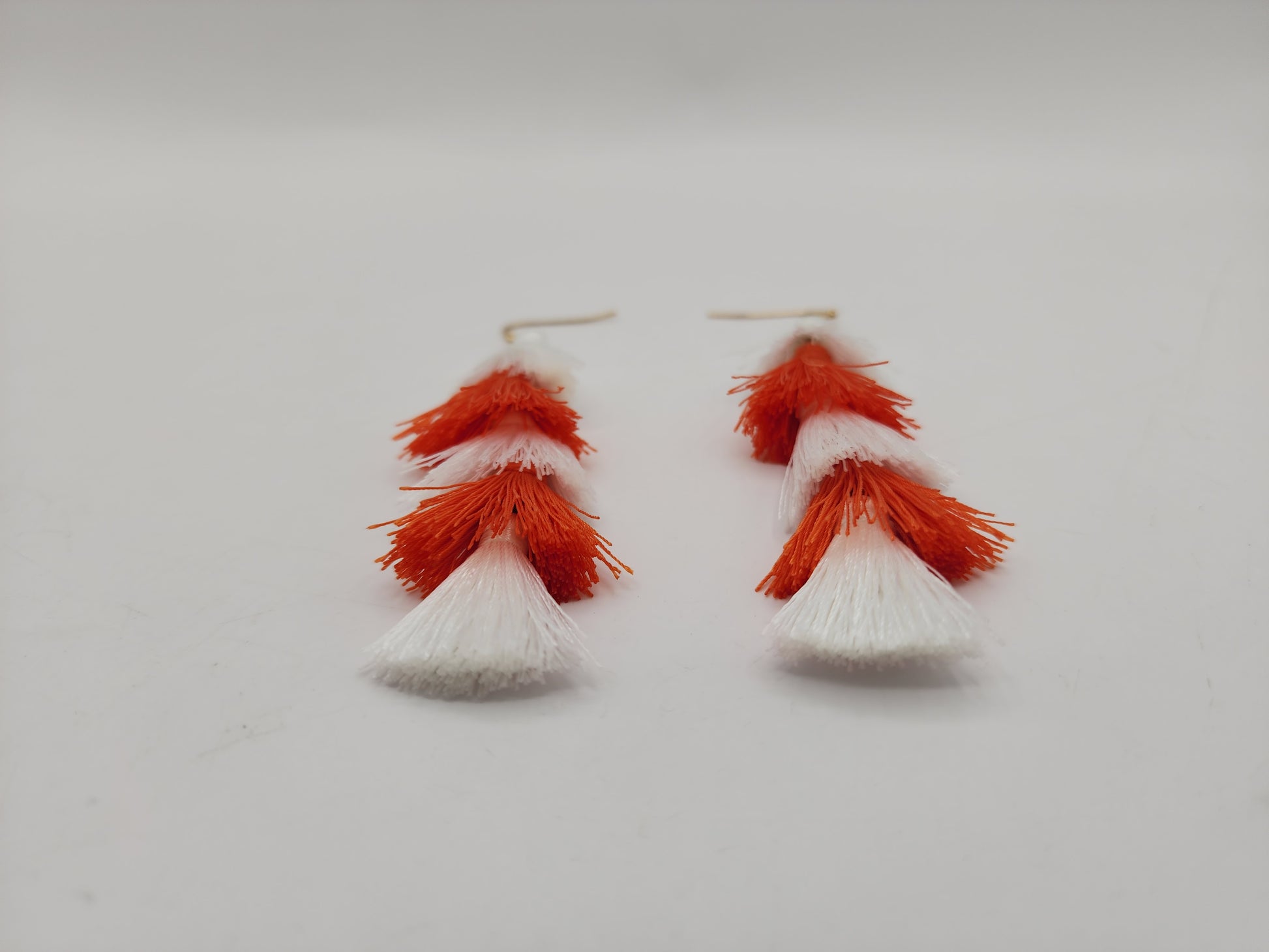 Fireside Frost Tassel Earrings