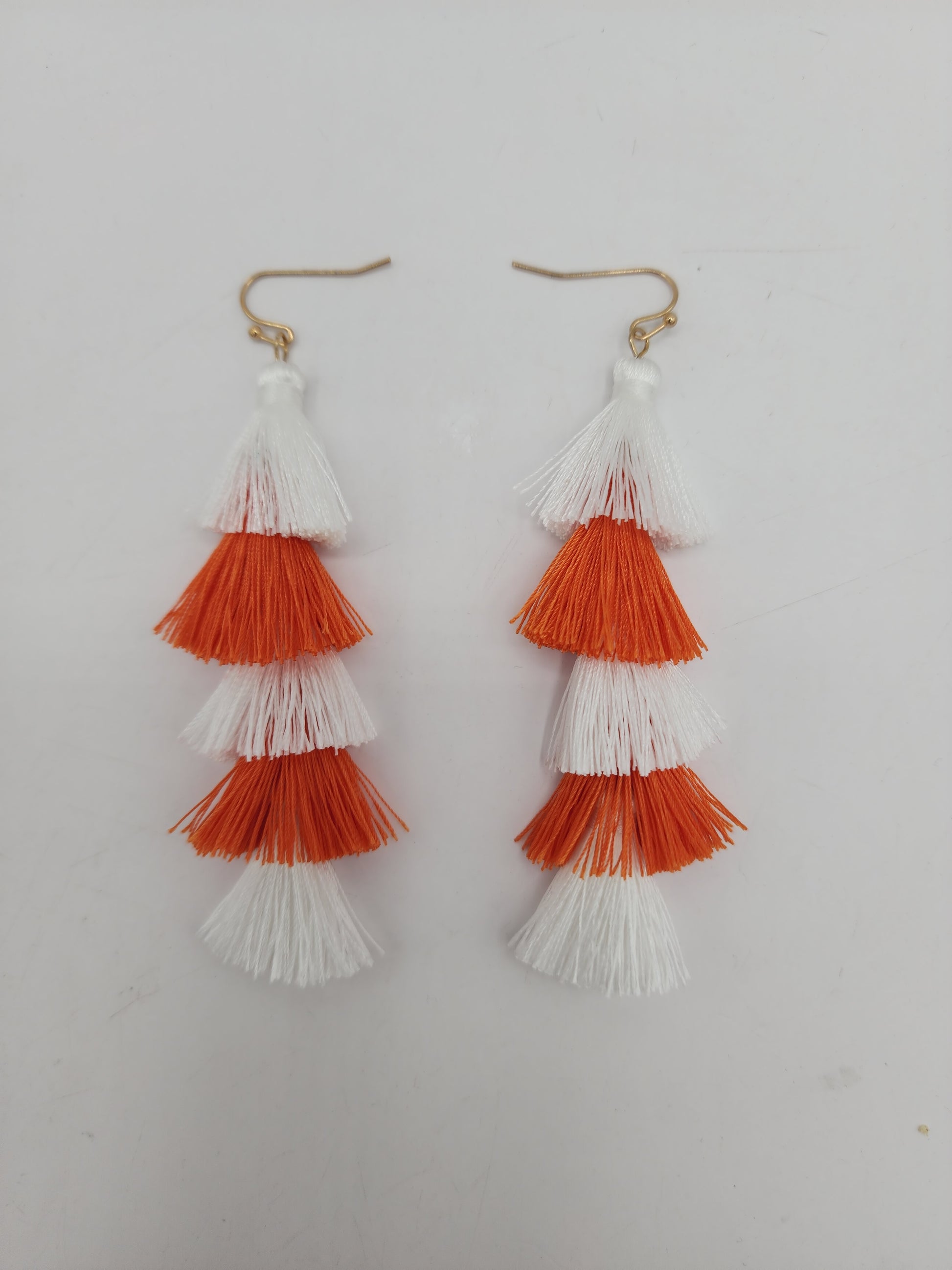 Fireside Frost Tassel Earrings